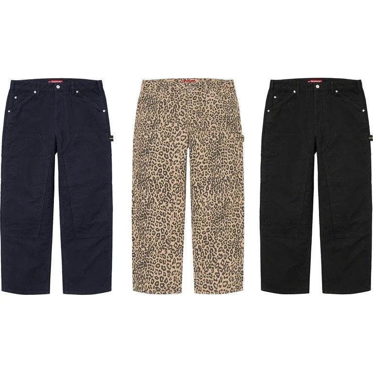 Supreme FW22 KINDERMANN GMBH COTTON MOLESKIN DOUBLE KNEE LEOPARD Size US 34 / EU 50 - 13 Thumbnail