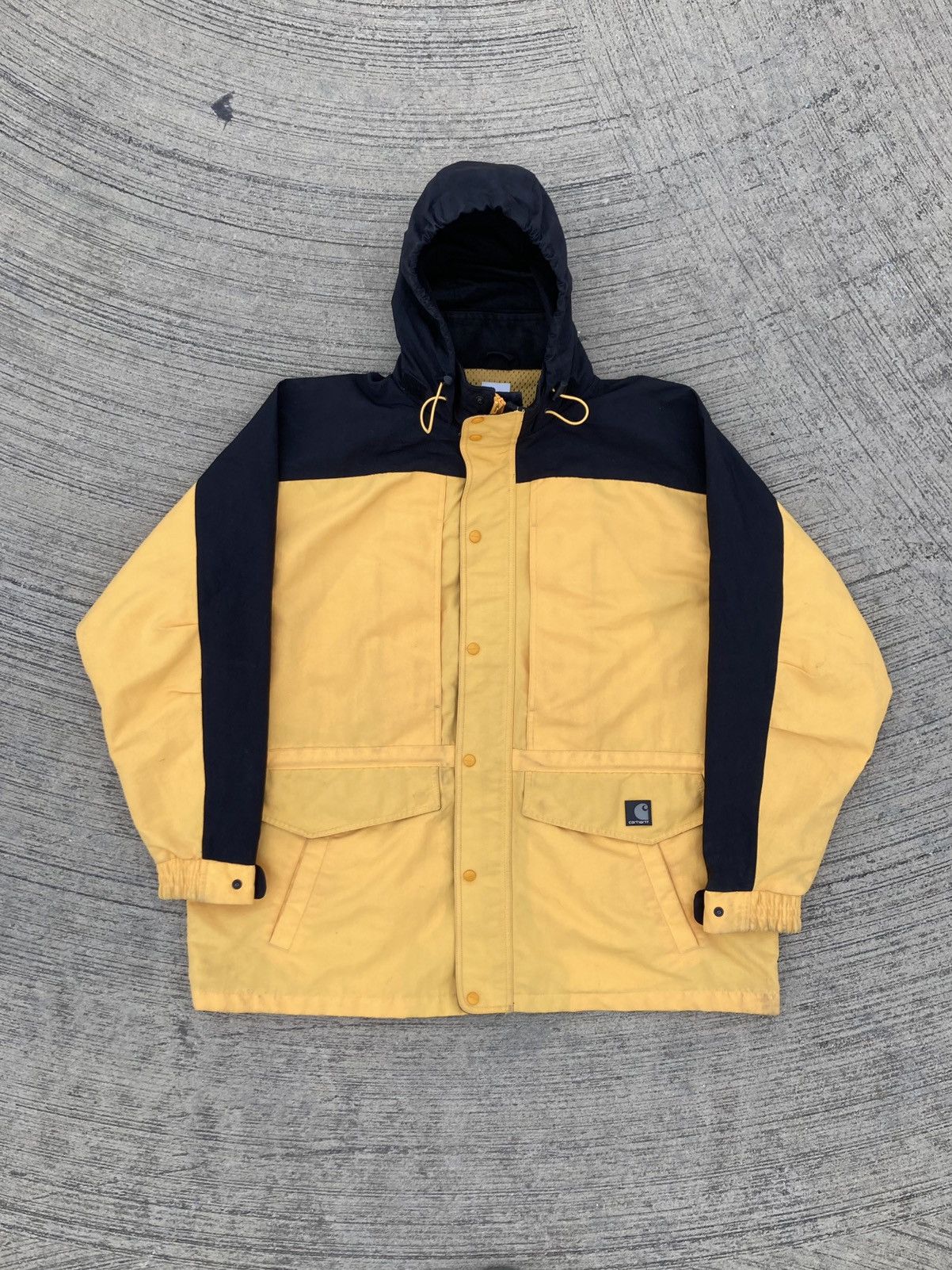 Carhartt Vintage Yellow Carhartt Jacket Yellow Carhartt Over Coat C48 Size US XL / EU 56 / 4 - 1 Thumbnail