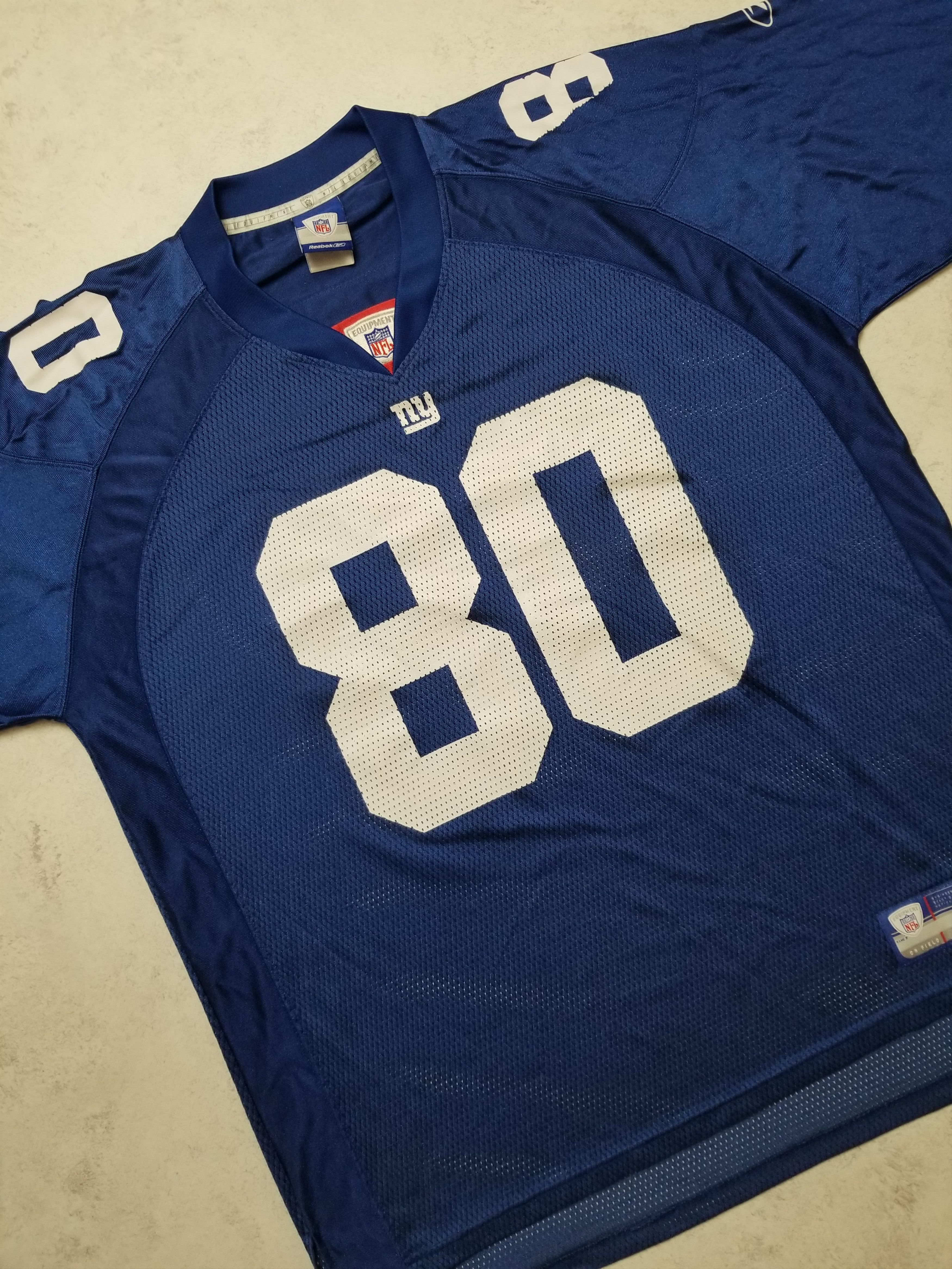 Reebok VTG New York Giants Jeremy Shockey #80 NFL Equipment Jersey Size US XL / EU 56 / 4 - 12 Thumbnail