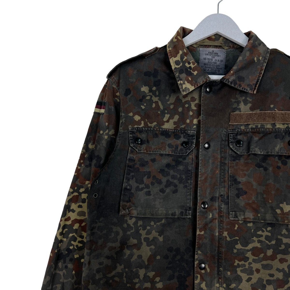 Vintage 🔥 VINTAGE GERMAN MILITARY GE KOHLER GMBH CAMO FIELD JACKET Size US M / EU 48-50 / 2 - 7 Thumbnail