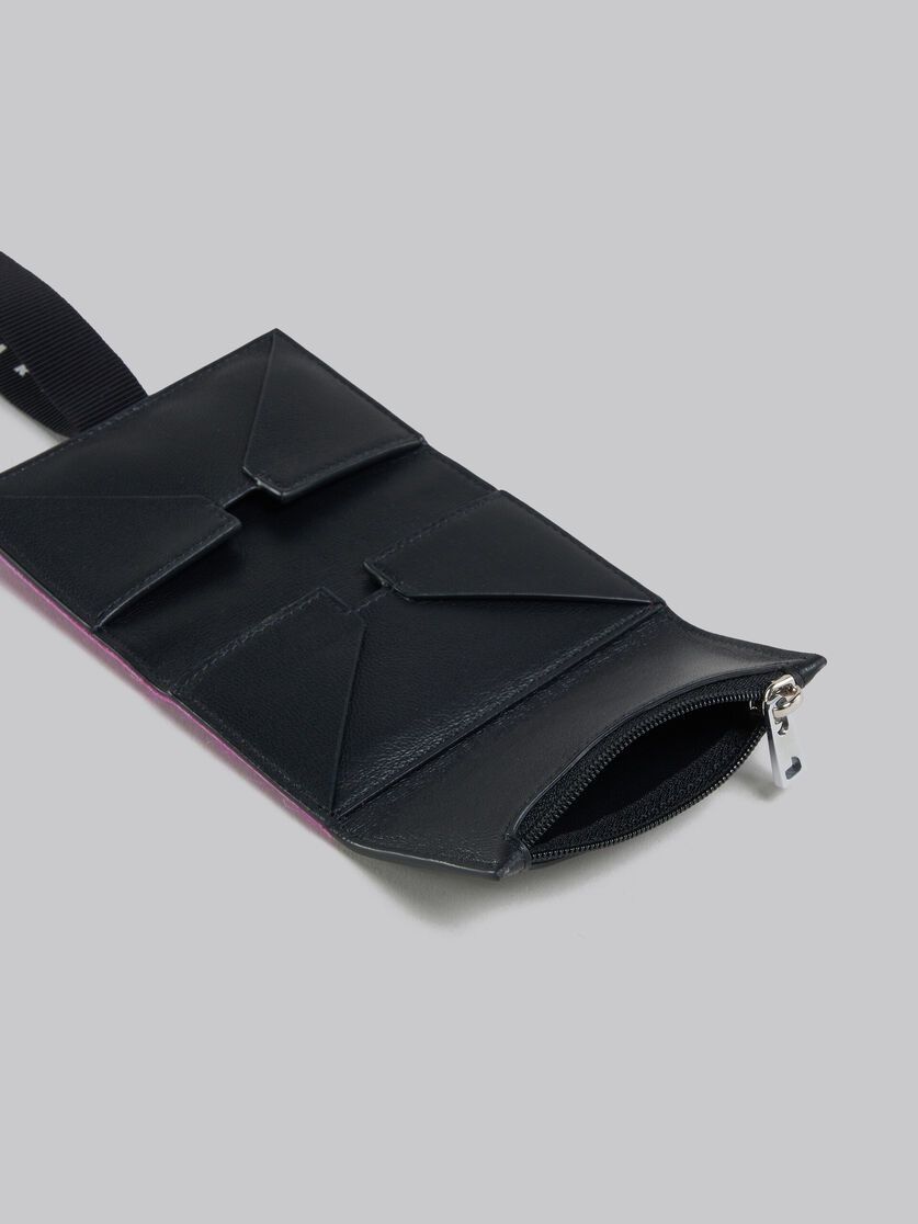 Marni o1f1d3z0525 Size: OS / Long Hair Calfskin Trifold Wallet Size ONE SIZE - 4 Thumbnail