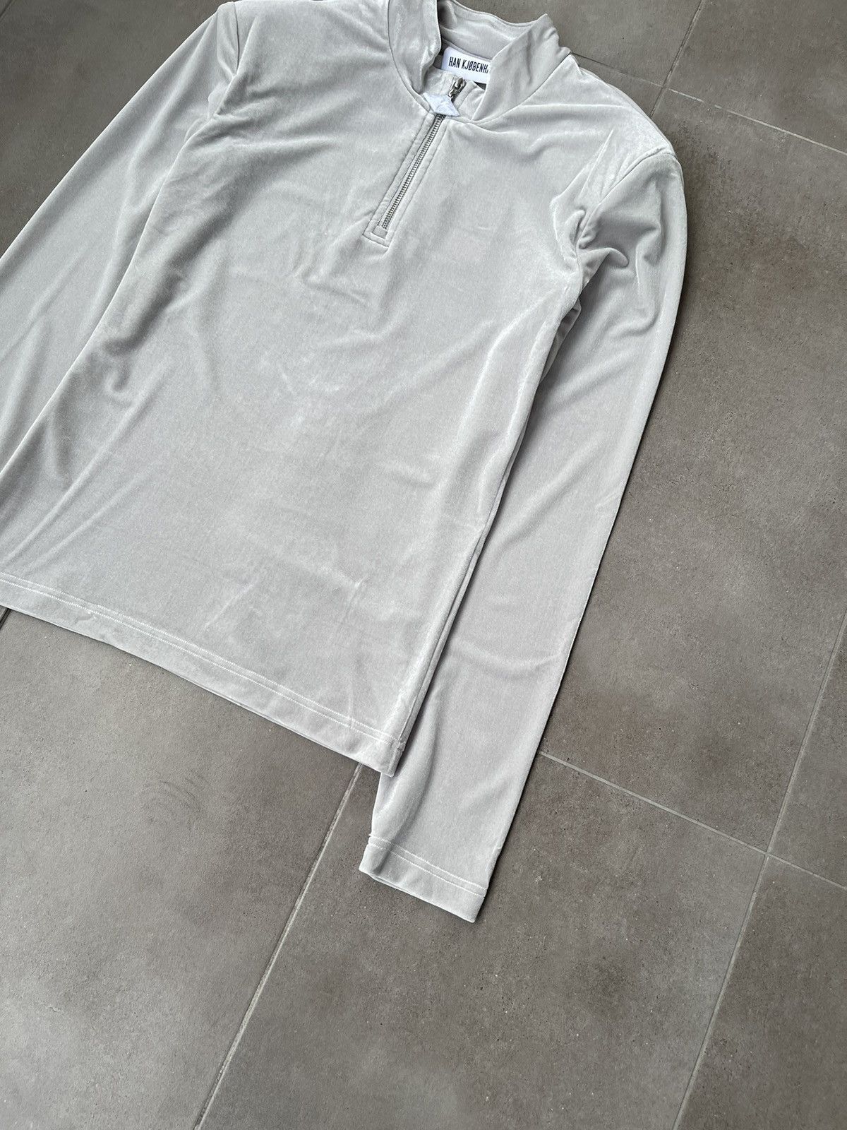Han Kjobenhavn !DS! SS22 Han Kjobenhavn Half Zip Sharp Grey Long Sleeve Size US M / EU 48-50 / 2 - 9 Thumbnail