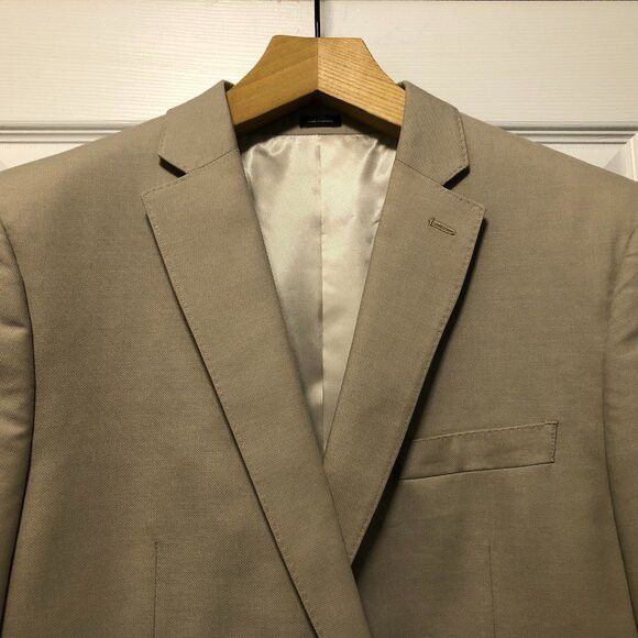 J Ferrar J.ferrar men's new tan sport coat blazer jacket size: 46R Size 46R - 1 Thumbnail