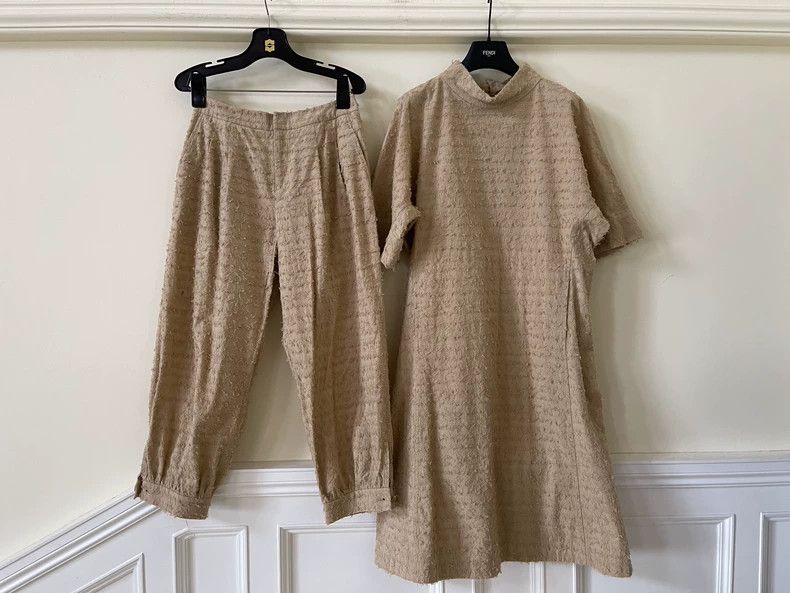 Issey Miyake Issey Miyake Beige dress Size M / US 6-8 / IT 42-44 - 4 Thumbnail