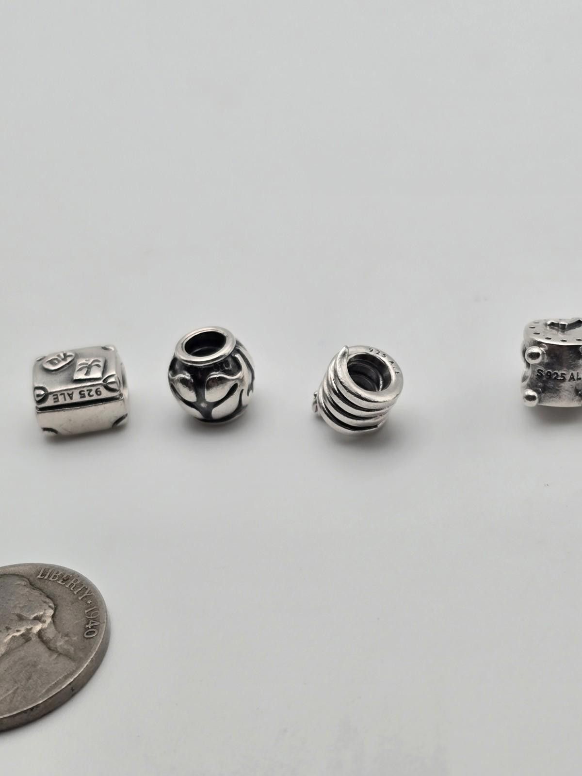 pandora Pandora 4‑pc Sterling Silver Charms Size ONE SIZE - 6 Thumbnail
