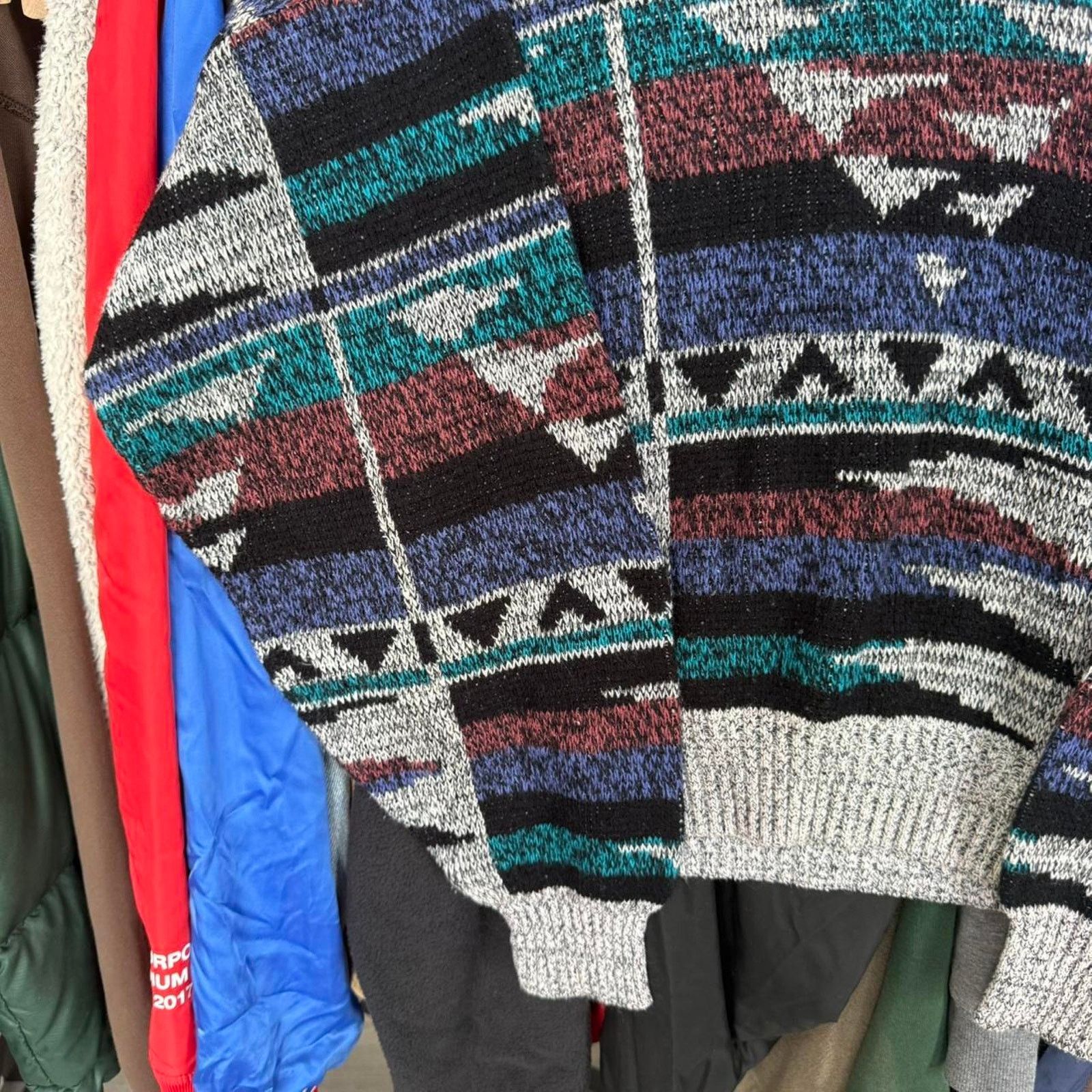 Other Vintage Todays News Geometric Sweater With Cool Pattern Size US M / EU 48-50 / 2 - 4 Thumbnail