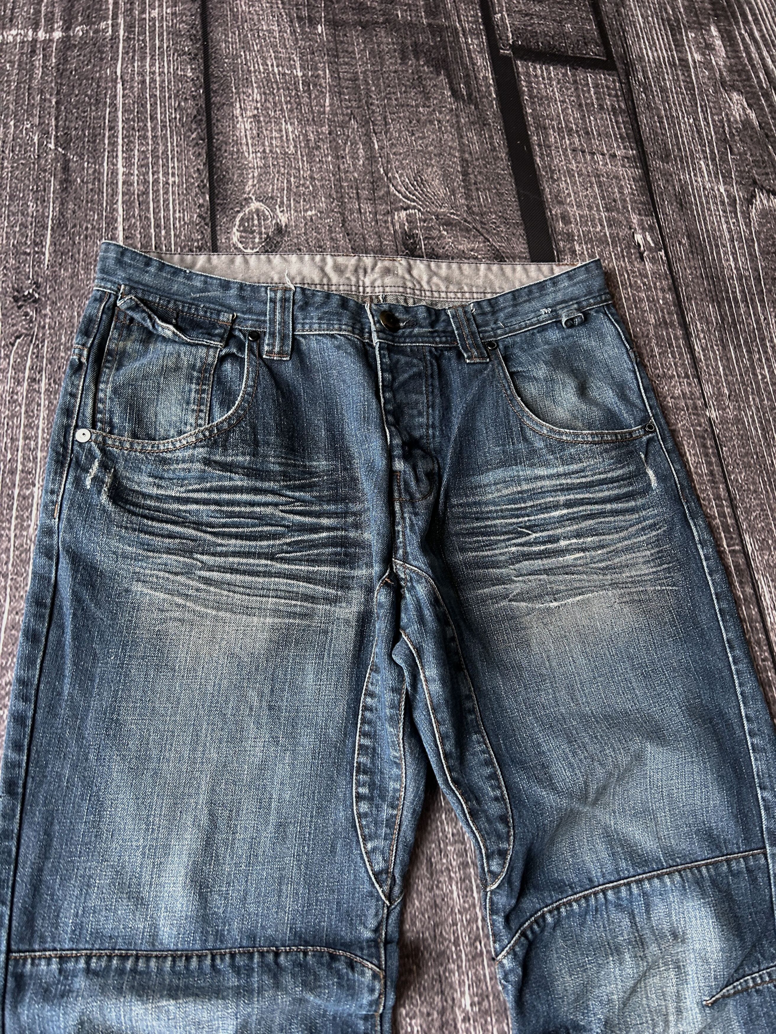 Designer Vintage Rick Owens Junya Watanabe Style Washed Jeans Size US 32 / EU 48 - 4 Thumbnail