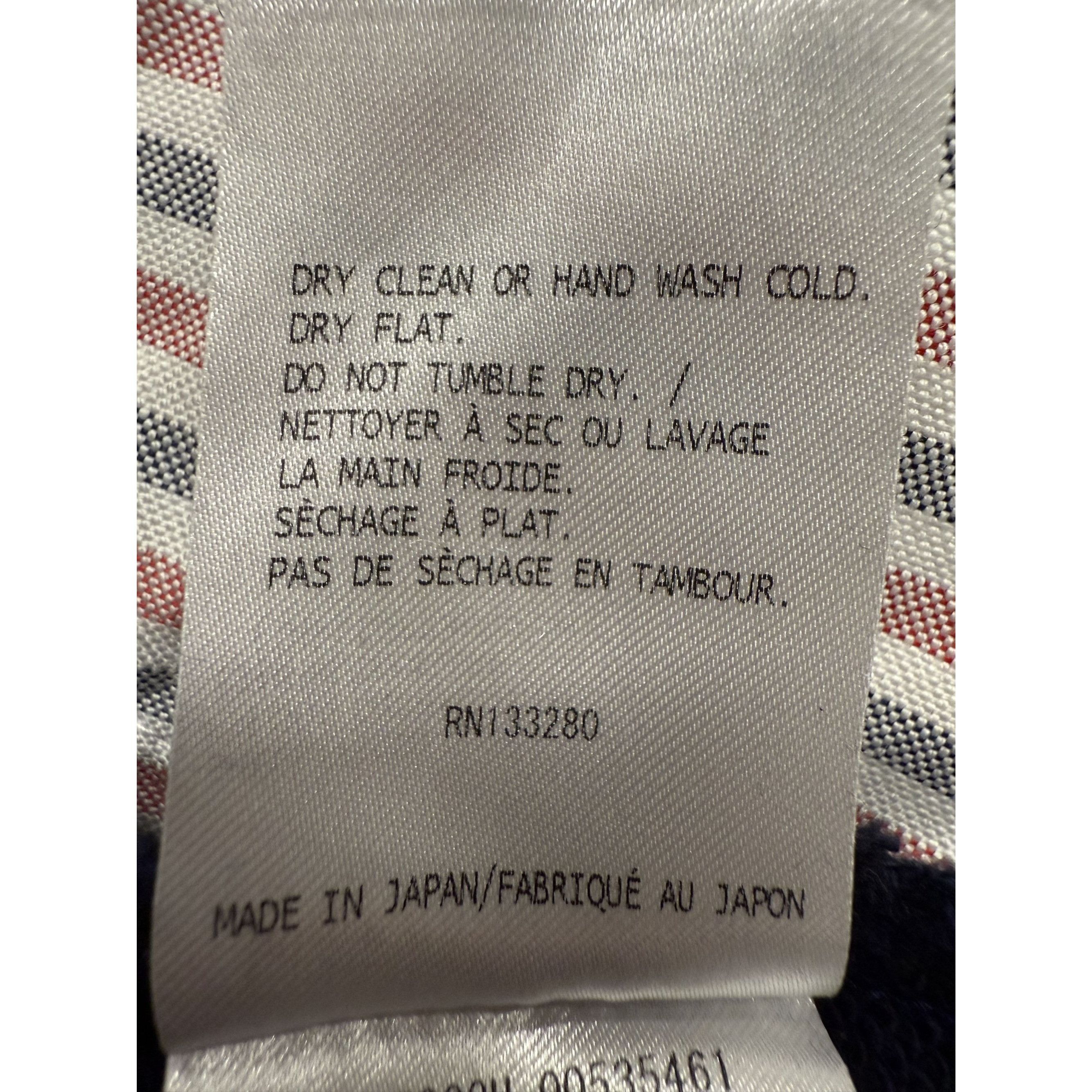 Thom Browne Thom Browne Navy Hoodie With White Stripes Size 3 100% Size M / US 6-8 / IT 42-44 - 8 Thumbnail