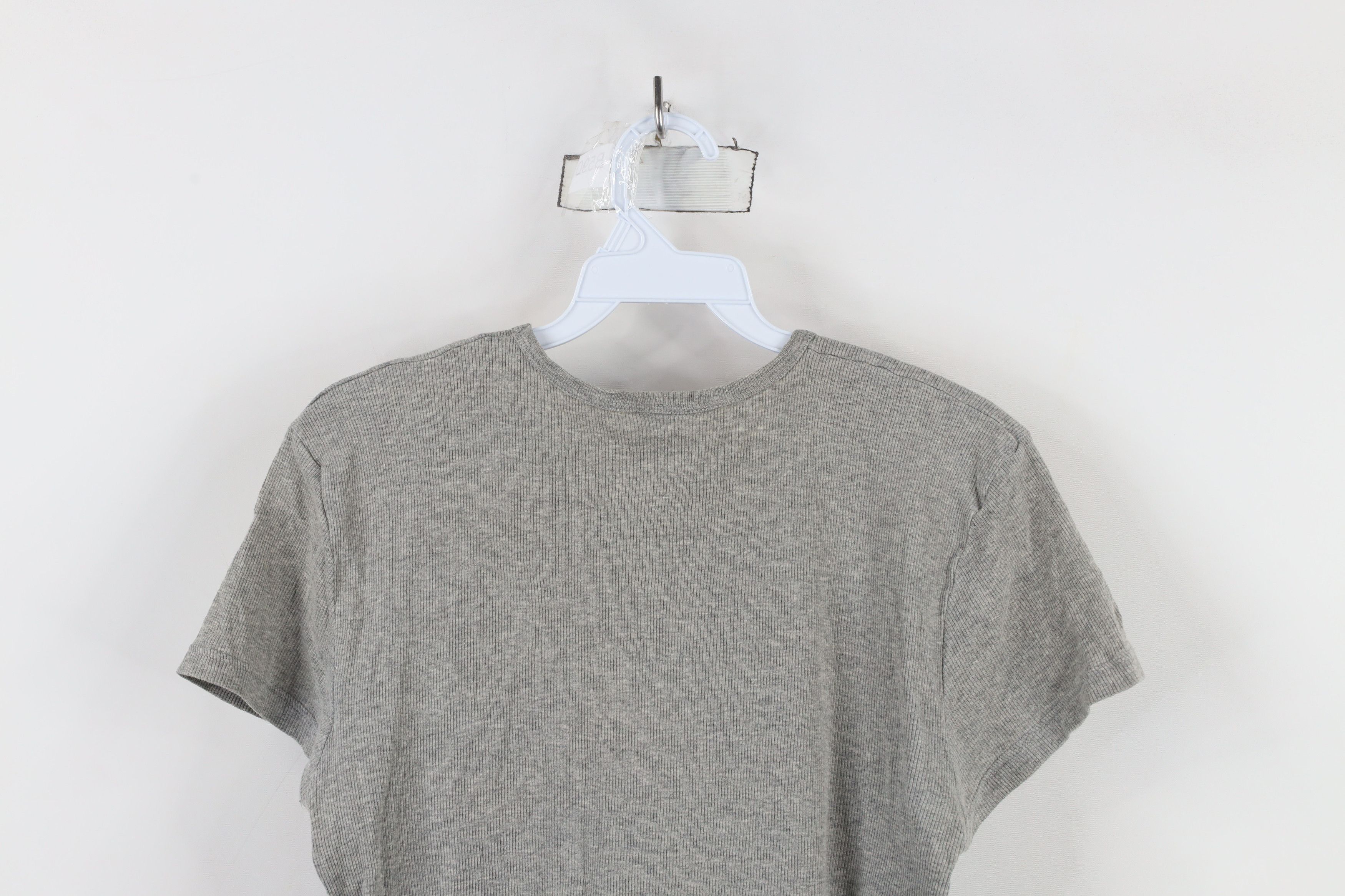 Abercrombie & Fitch × Vintage Vintage 90s Y2K Abercrombie & Fitch Ribbed Knit T-Shirt Size L / US 10 / IT 46 - 9 Thumbnail