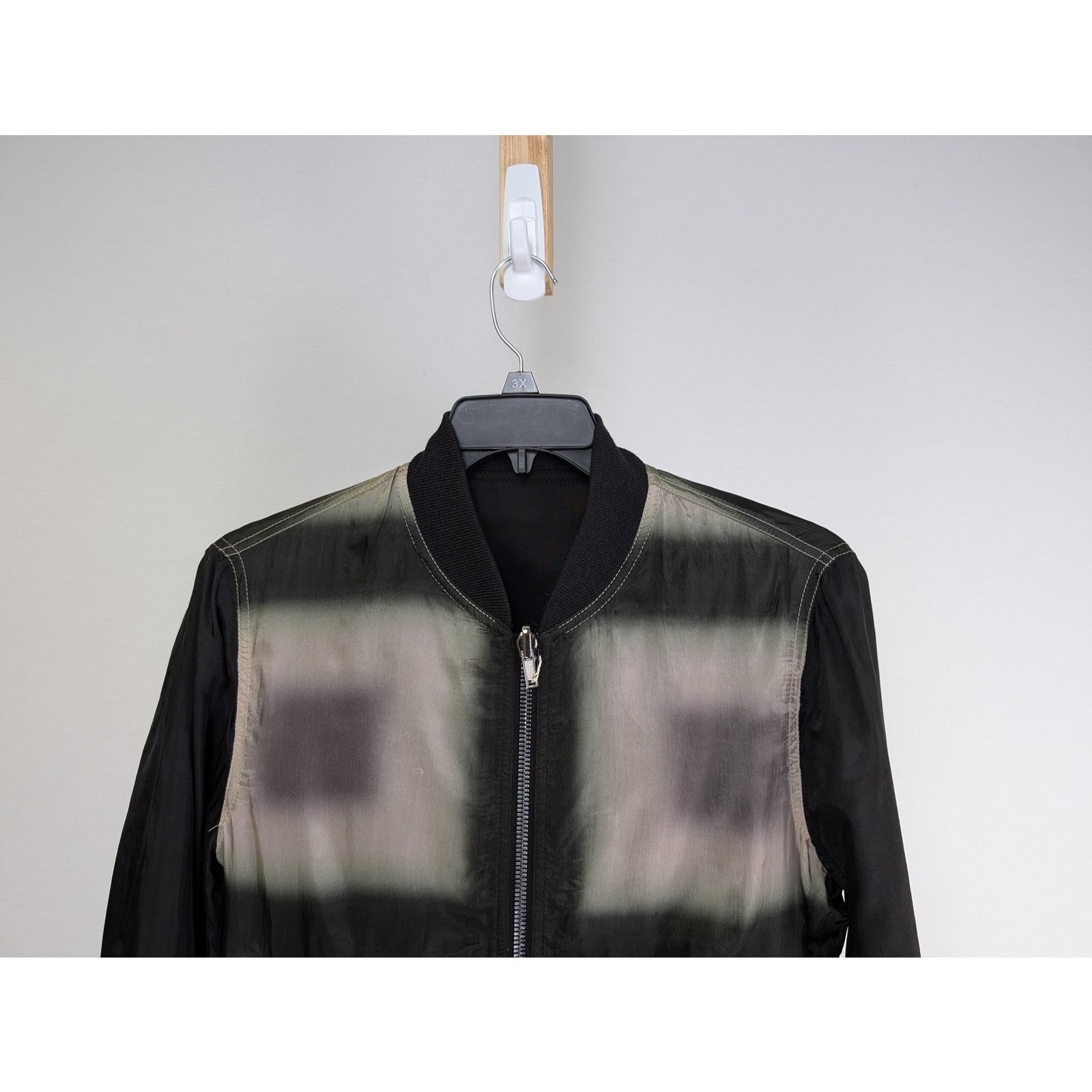 Rick Owens o1rshd1 Reversible Flight Jacket in Black/Black Plaid Size US M / EU 48-50 / 2 - 15 Thumbnail