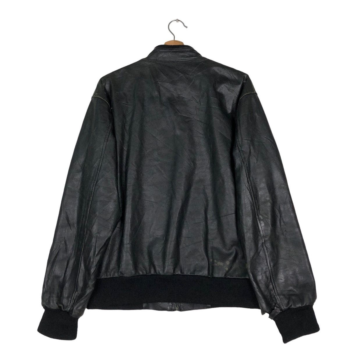 Japanese Brand 🔥Vintage Bomber Biker Leather Jacket Japan Issey Miyake Size US L / EU 52-54 / 3 - 8 Thumbnail