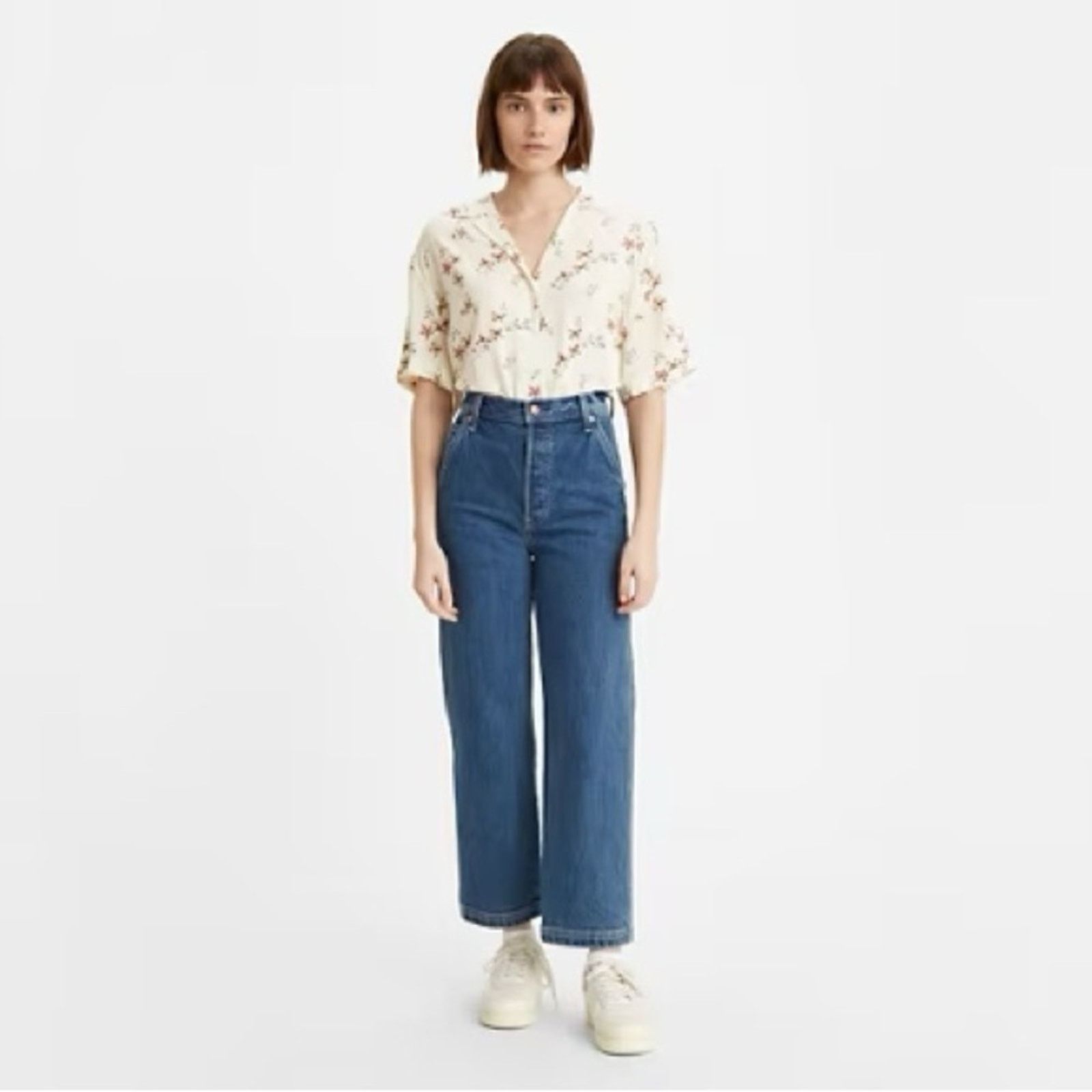 Levi's Levi’s Rib Cage Straight Ankle Jeans Utility Carpenter NWT Size 31" - 1 Thumbnail