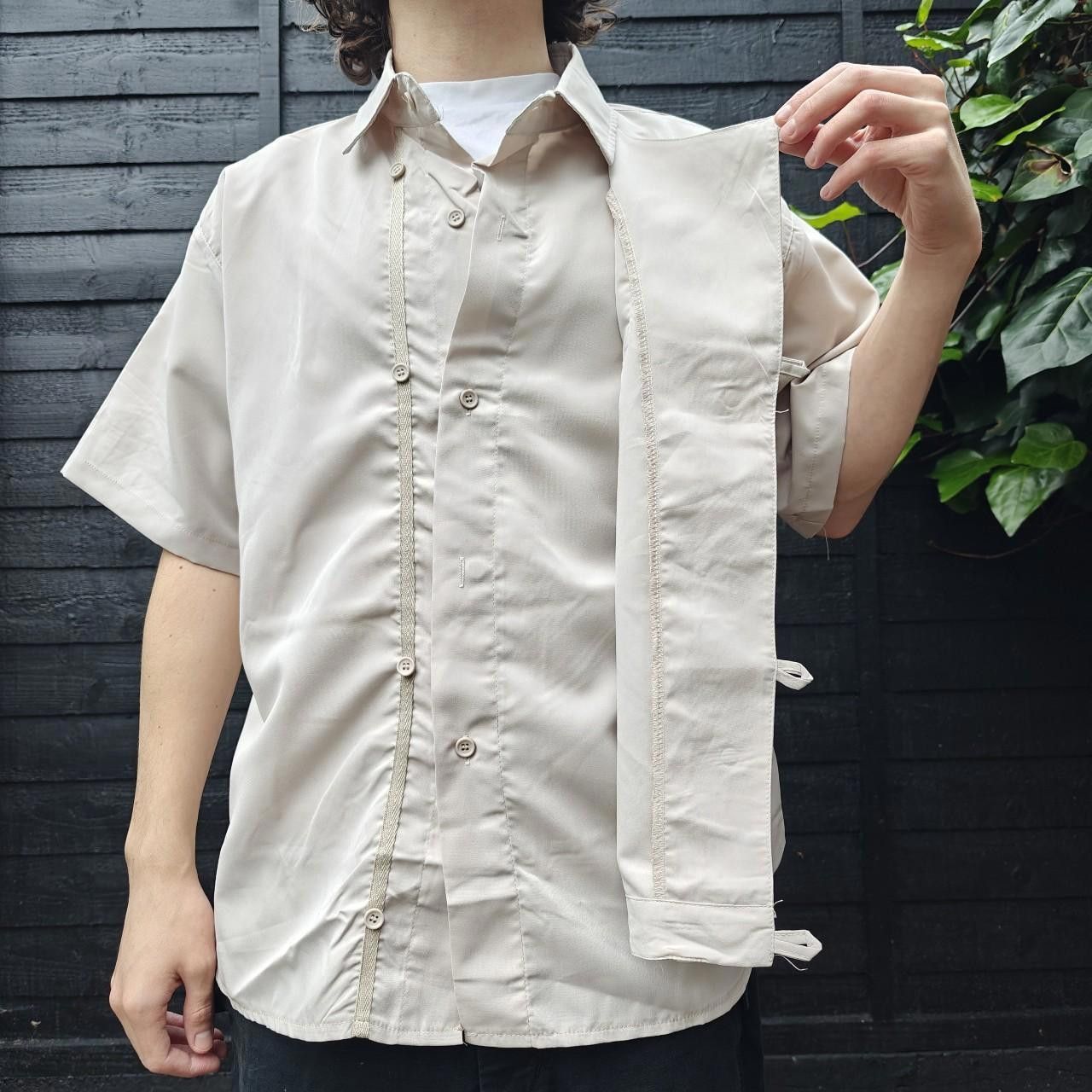Other Japanese Style Beige Asymmetric Buttoned Shirt Size US M / EU 48-50 / 2 - 1 Thumbnail