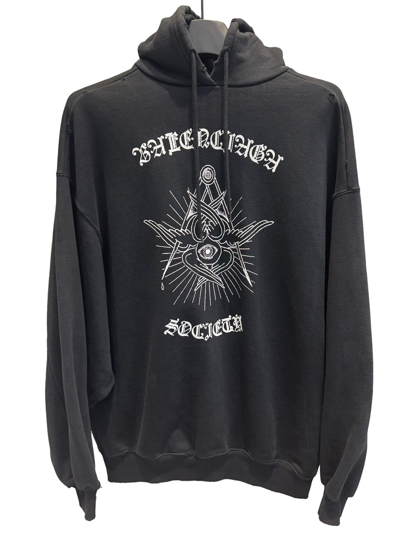 Balenciaga Balenciaga Society Graphic Hoodie US XXS Size US XXS / EU 40 - 1 Thumbnail