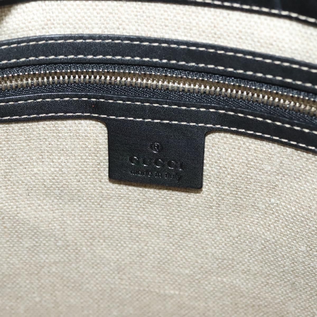Gucci GUCCI Tote Bag Leather Gold Black Size ONE SIZE - 16 Thumbnail
