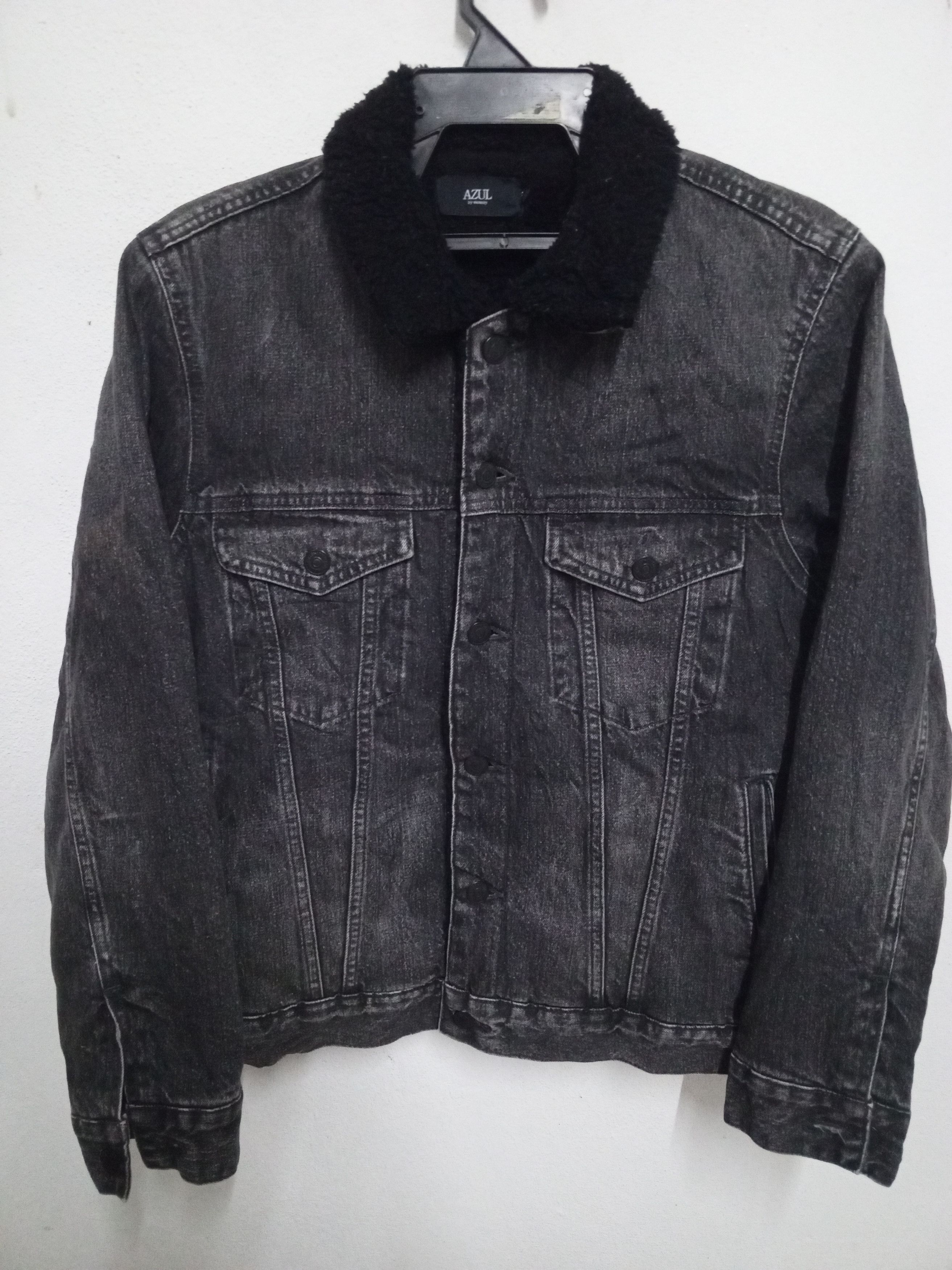 MOUSSY AZUL BY MOUSSY DENIM JACKET WOOL Size US L / EU 52-54 / 3 - 1 Thumbnail