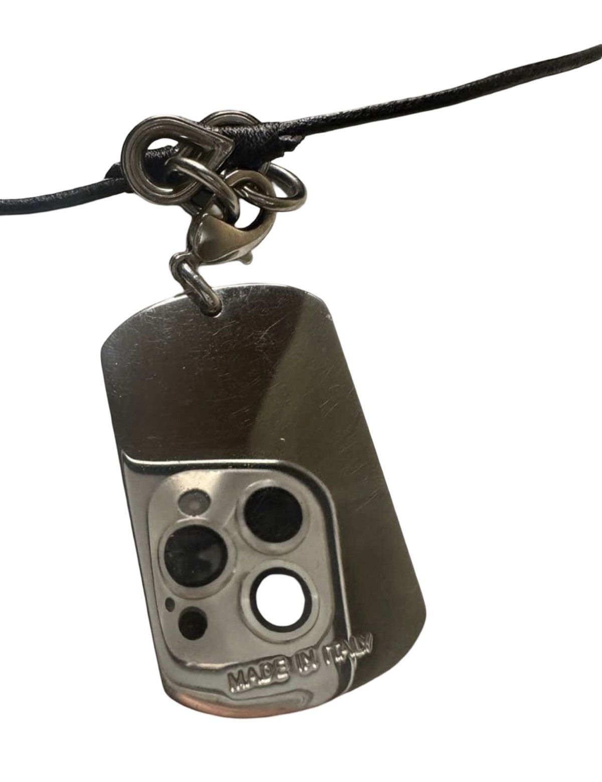 Dolce & Gabbana Dolce & Gabbana Crystal-Embellished Dog Tag Necklace🇮🇹 w/ Box Size ONE SIZE - 3 Thumbnail
