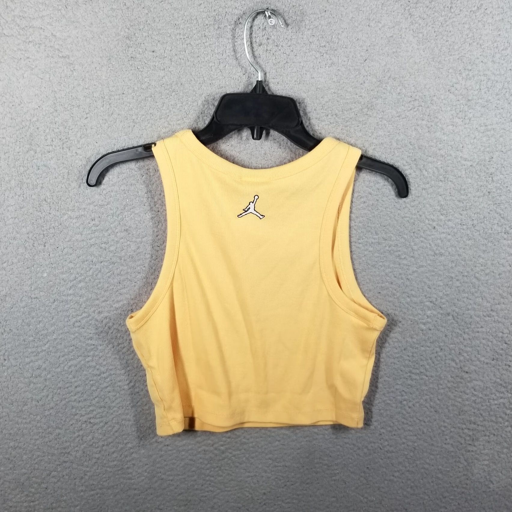 Jordan Brand VINTAGE Air Jordan Women's Tank Top Medium Sleeveless Yellow Activewear 90s Girls Size M / US 6-8 / IT 42-44 - 3 Thumbnail