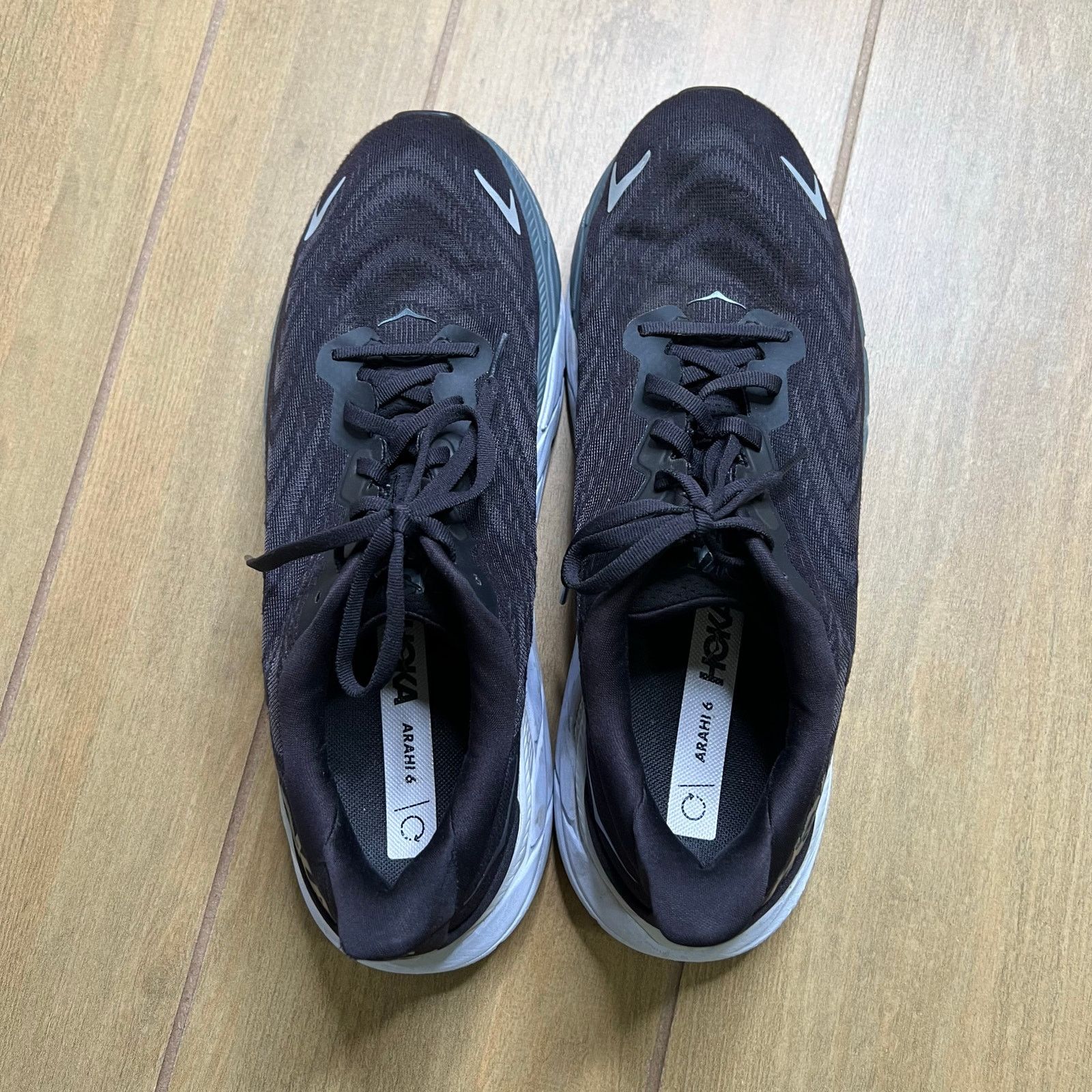 Hoka HOKA Arahi 6 Running Shoes Men’s 11D Black White Stability Size US 11 / EU 44 - 4 Thumbnail
