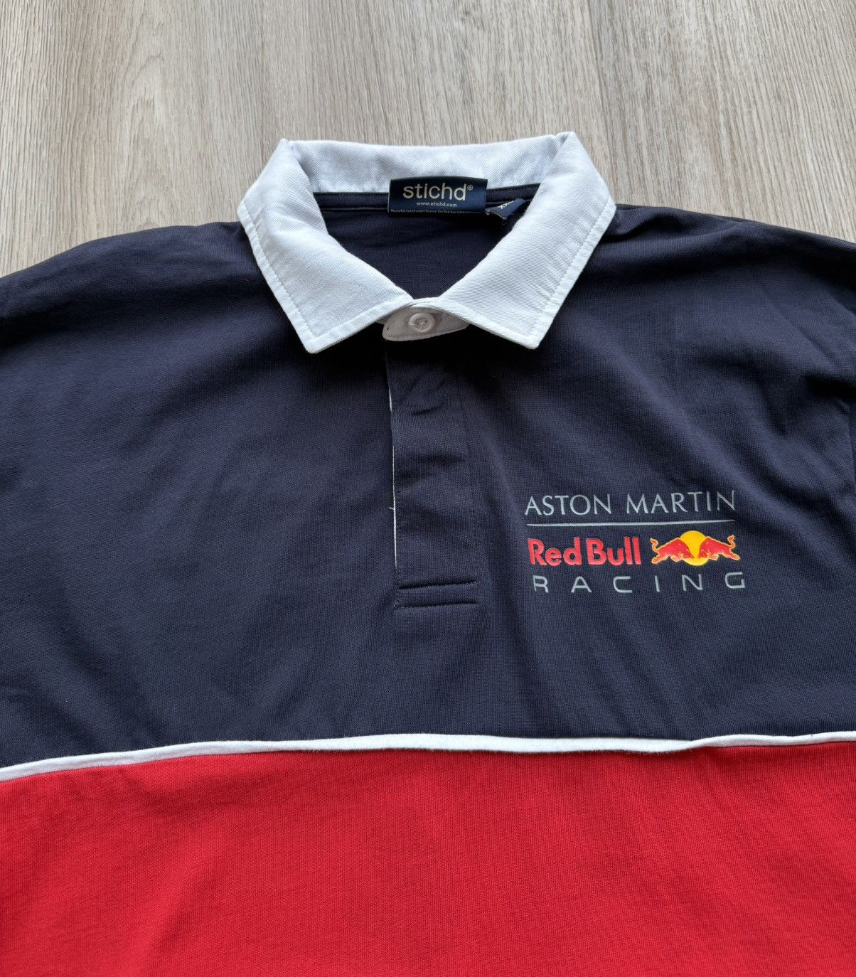 Red Bull Aston Martin Red Bull Racing Rugby Long Sleeve Polo Size US XXL / EU 58 / 5 - 3 Thumbnail