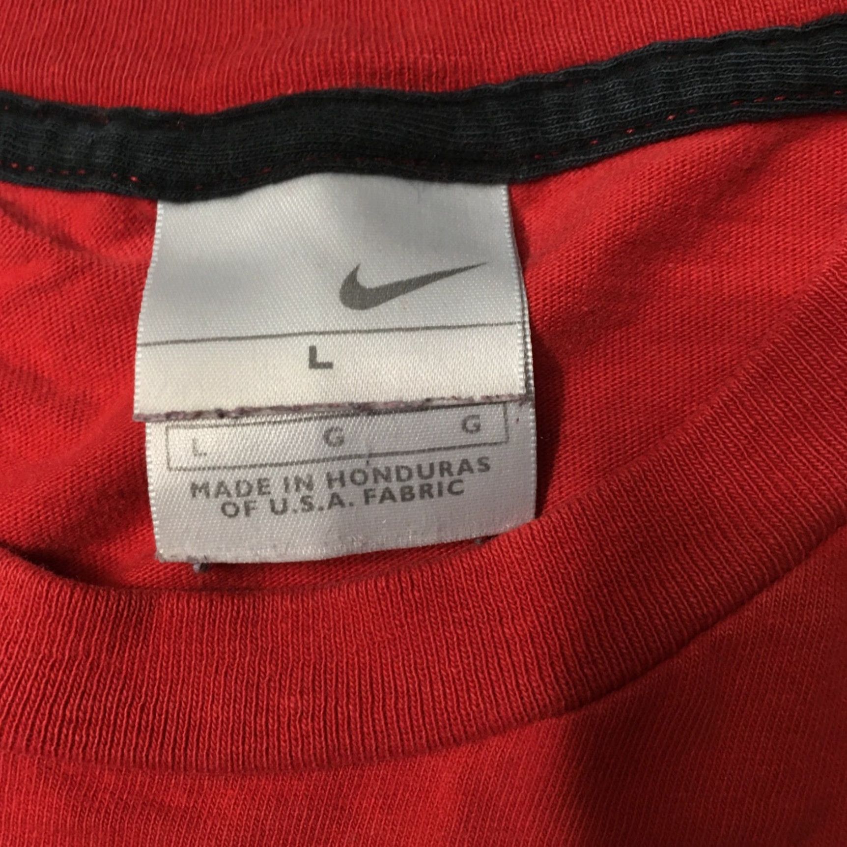 Nike Nike Tee Red T-shirt Men's L Athletic center swoosh Shirt Nike Dri-FIT Logo Cotton Short Sleeve Crew Neck Sports Casual Mens Red Shirt Size US L / EU 52-54 / 3 - 2 Thumbnail