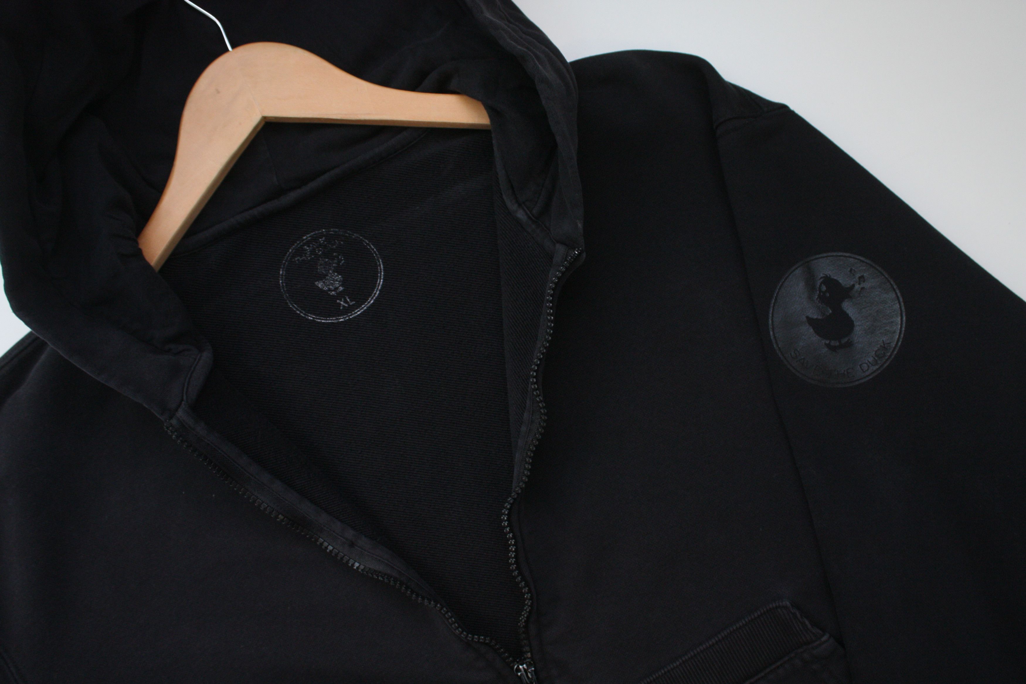 Save The Duck Save The Duck Black Zip Hoodie Size US XL / EU 56 / 4 - 4 Thumbnail