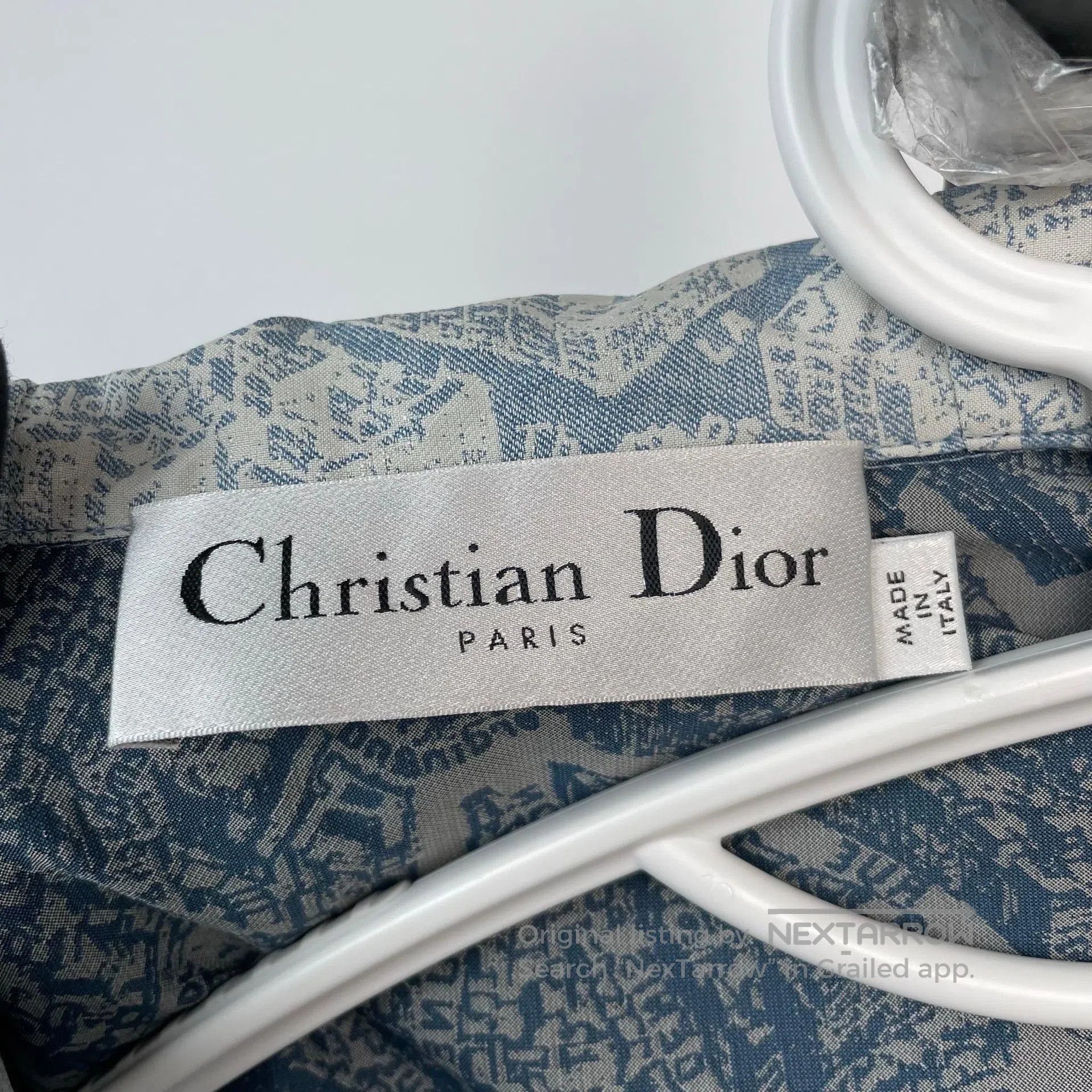 Dior Dior Light Grey-Blue Paris Map Windbreaker Jacket with Hoo Size US M / EU 48-50 / 2 - 3 Thumbnail