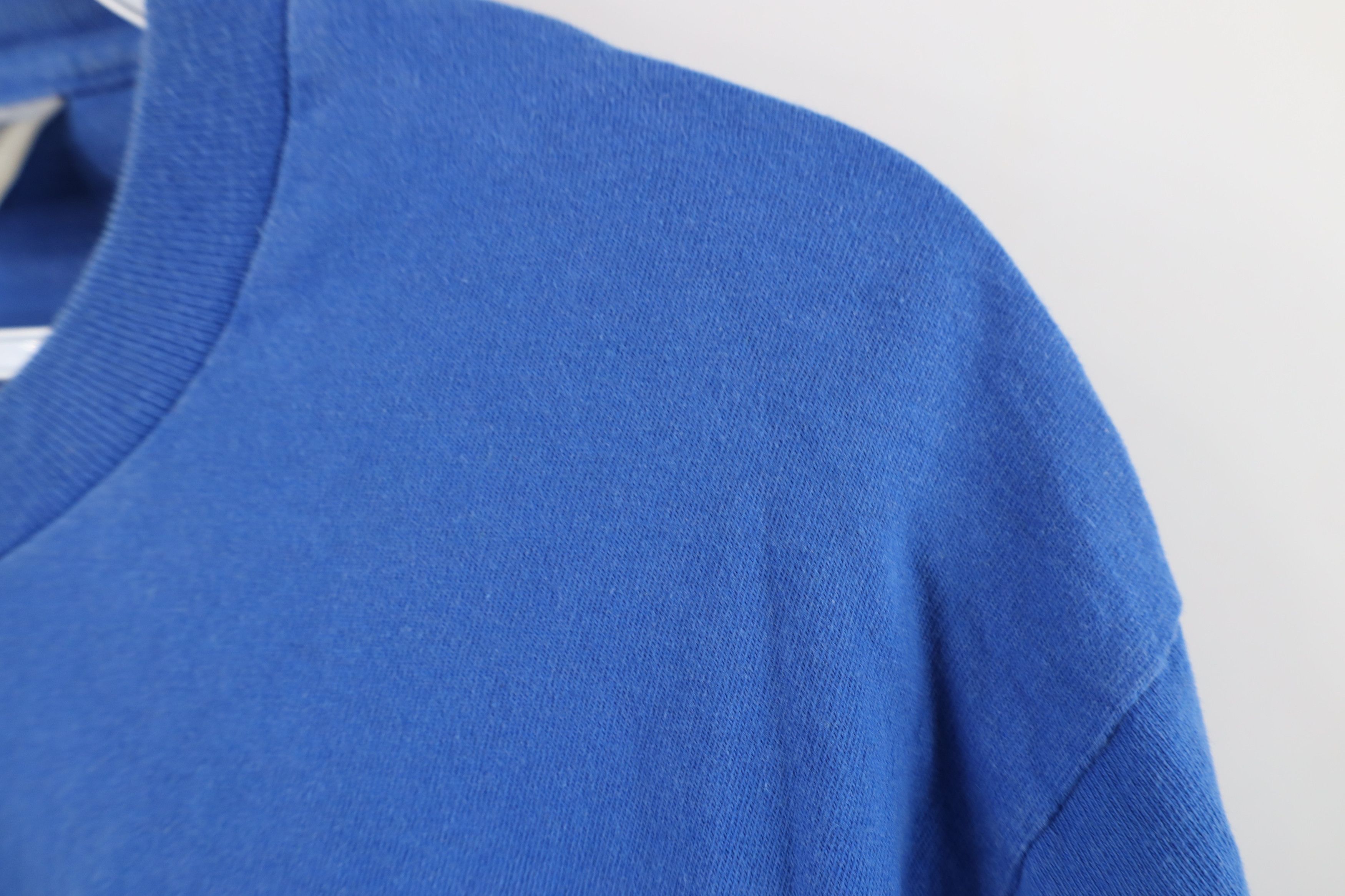 Vintage Vintage 90s Streetwear Heavyweight T-Shirt Royal Blue Size US XL / EU 56 / 4 - 5 Thumbnail