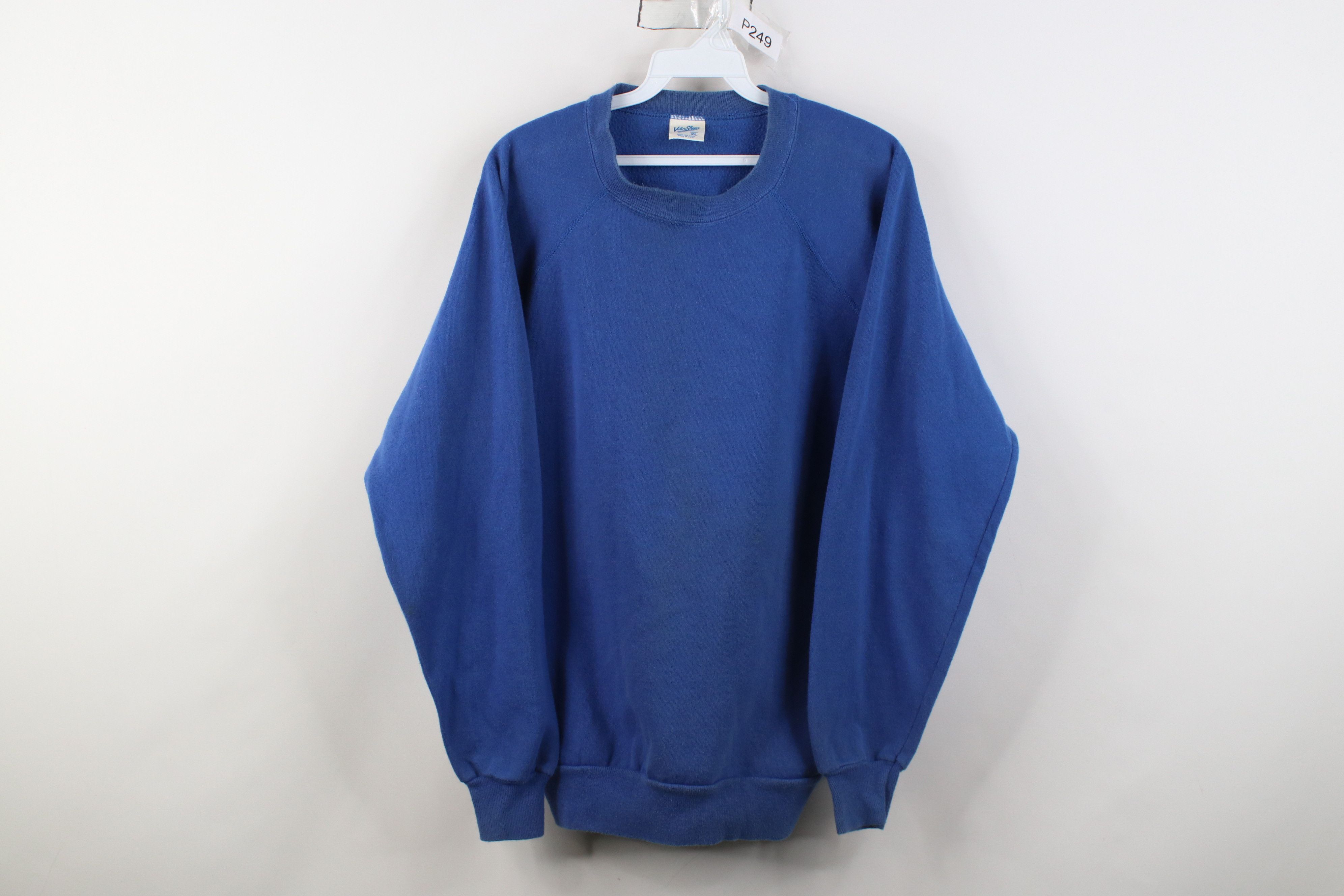 Vintage Vintage 70s 80s Streetwear Crewneck Sweatshirt Royal USA Size US XL / EU 56 / 4 - 1 Thumbnail