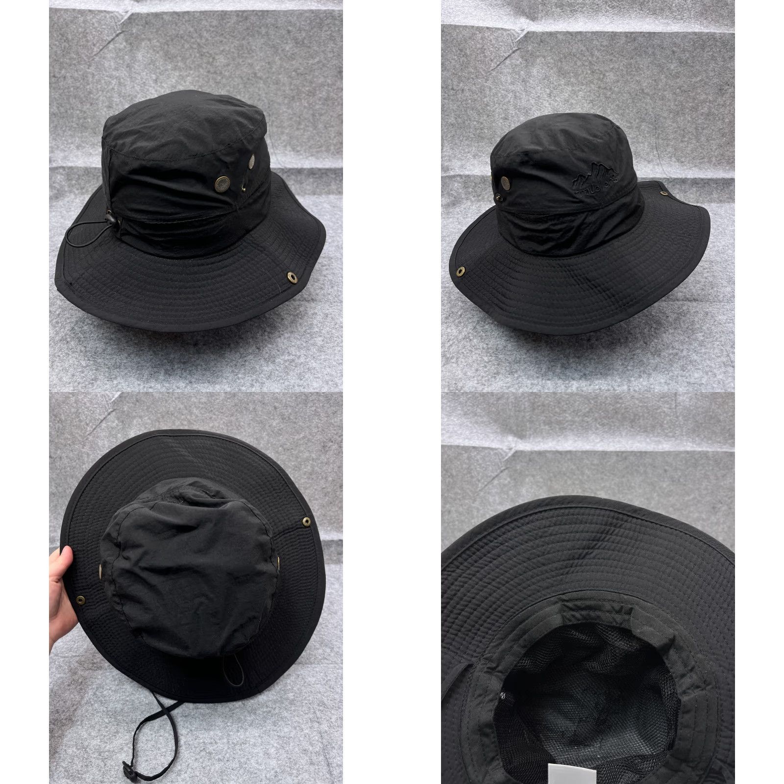 Vintage LETHMIK Boonie Hat Adult One Size Black 100% Polyester Boonie Hat Adult One Size Black Shopper? Size ONE SIZE - 8 Thumbnail