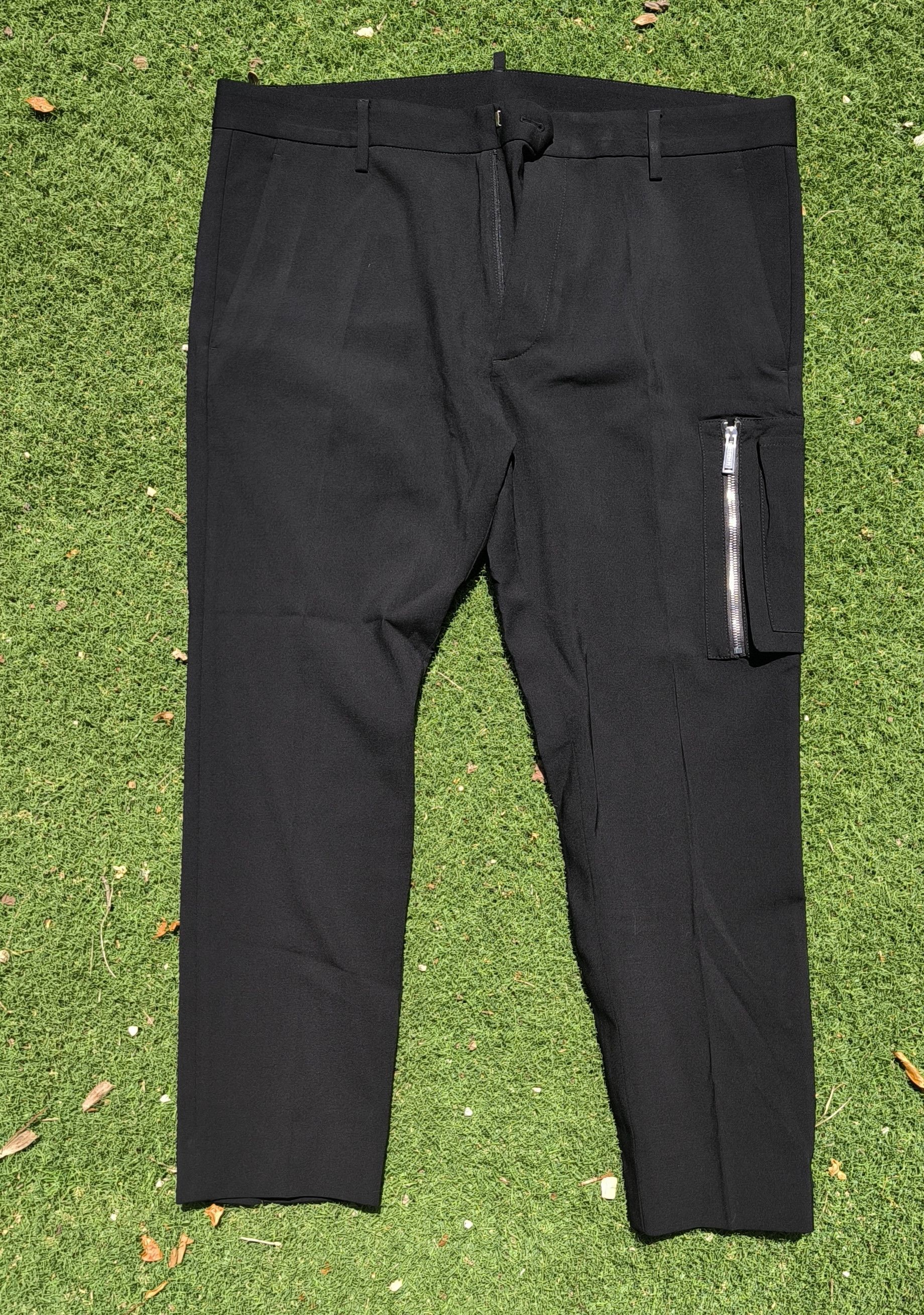 Dsquared2 Dsquared2 Virgin Wool Zip-Cargo Trousers (SS23) Size US 36 / EU 52 - 1 Thumbnail
