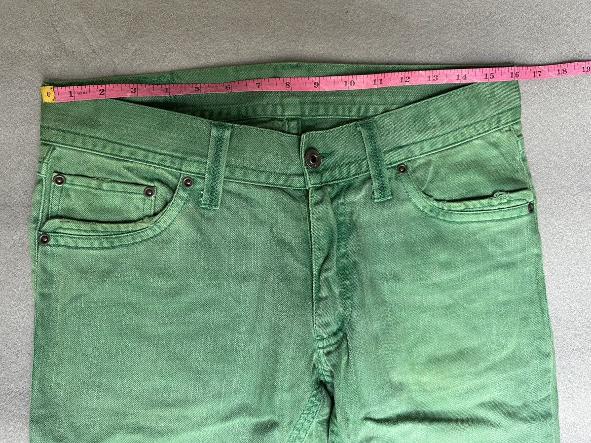 Japanese Brand FLARE Difference Rupert Green Denim Size US 31 - 3 Thumbnail
