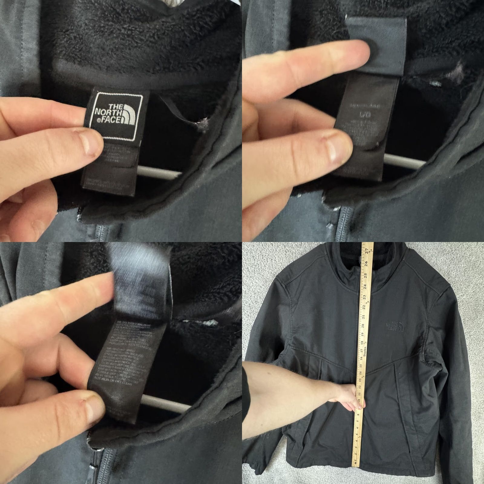 The North Face The North Face Jacket Mens Large Black Softshell Fleece Lined Full Zip Outdoor Size US L / EU 52-54 / 3 - 8 Thumbnail