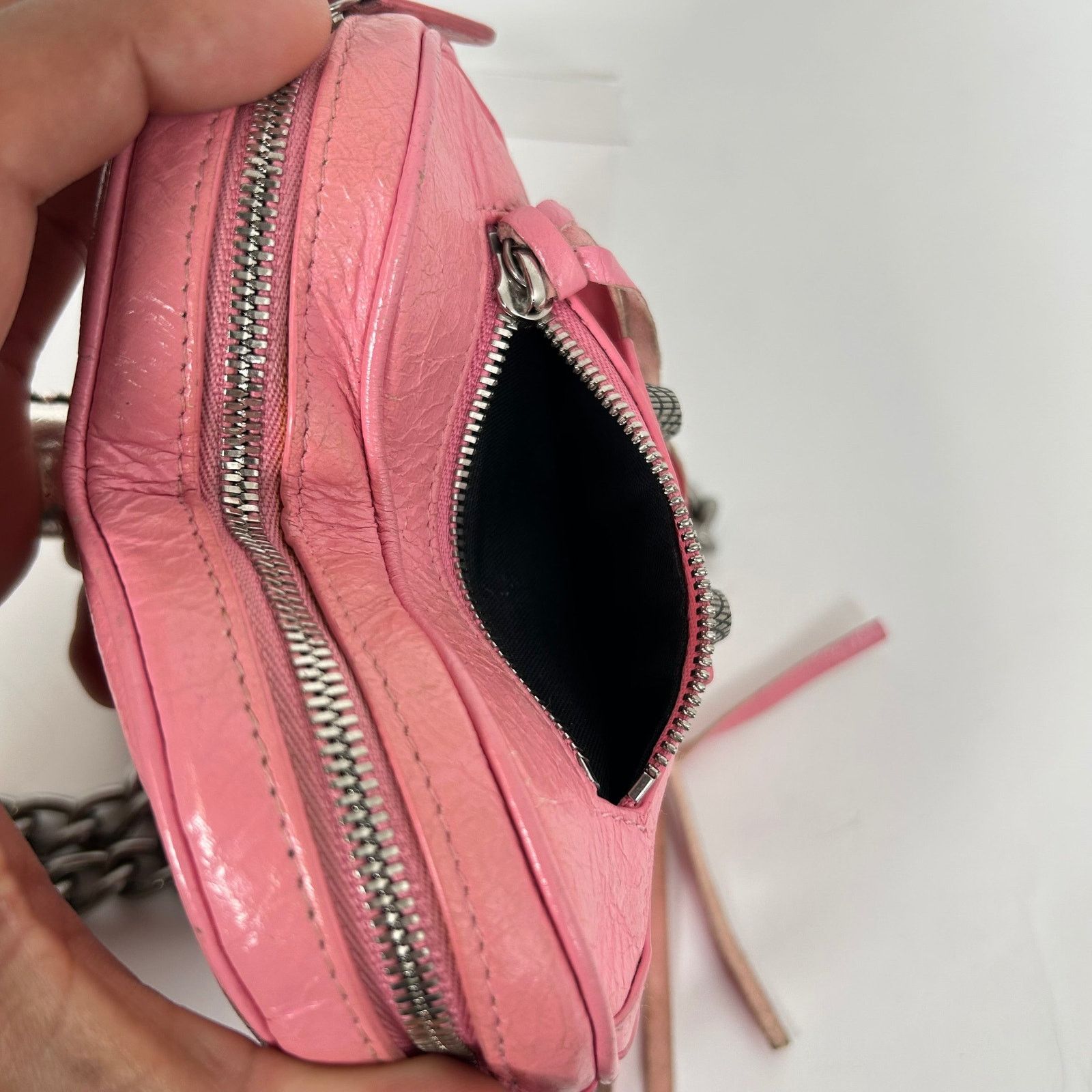 Balenciaga Balenciaga Pink Mini Le Cagole Heart Shoulder Bag Size ONE SIZE - 6 Thumbnail