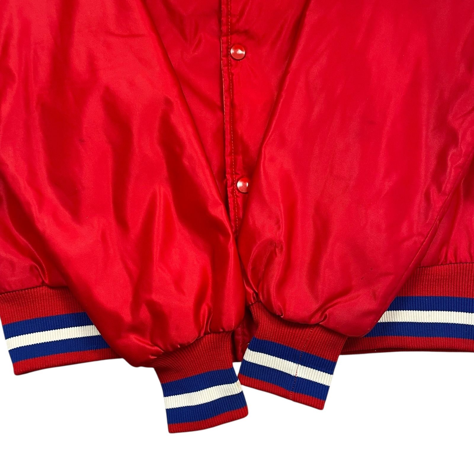 NHL RARE VTG 90s QUEBEC NORDIQUES STARTER SATIN JACKET COLLAR M Size US M / EU 48-50 / 2 - 5 Thumbnail