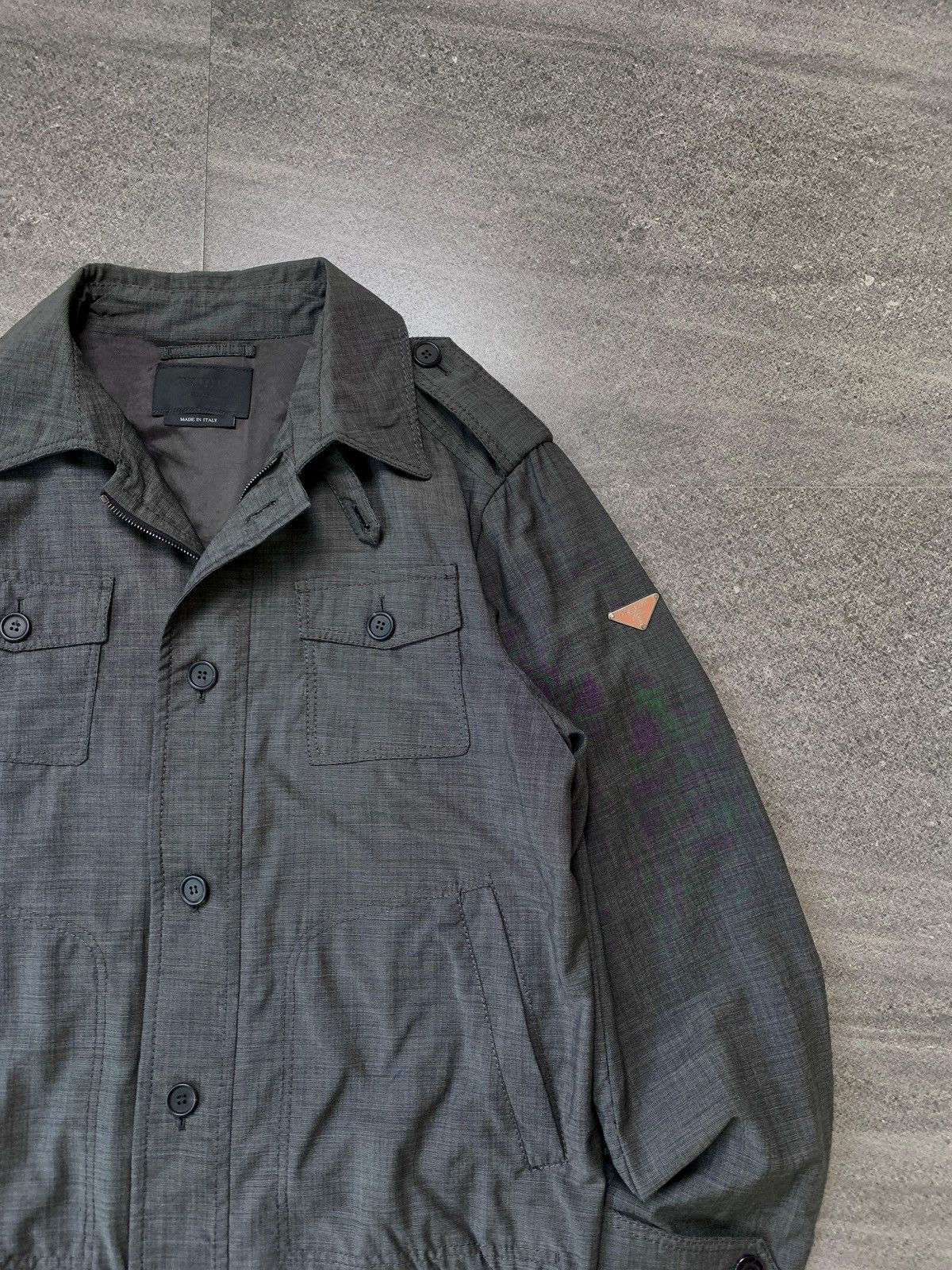 Prada FREE TAX! 2008 Military Wool Light Jacket Size US L / EU 52-54 / 3 - 5 Thumbnail