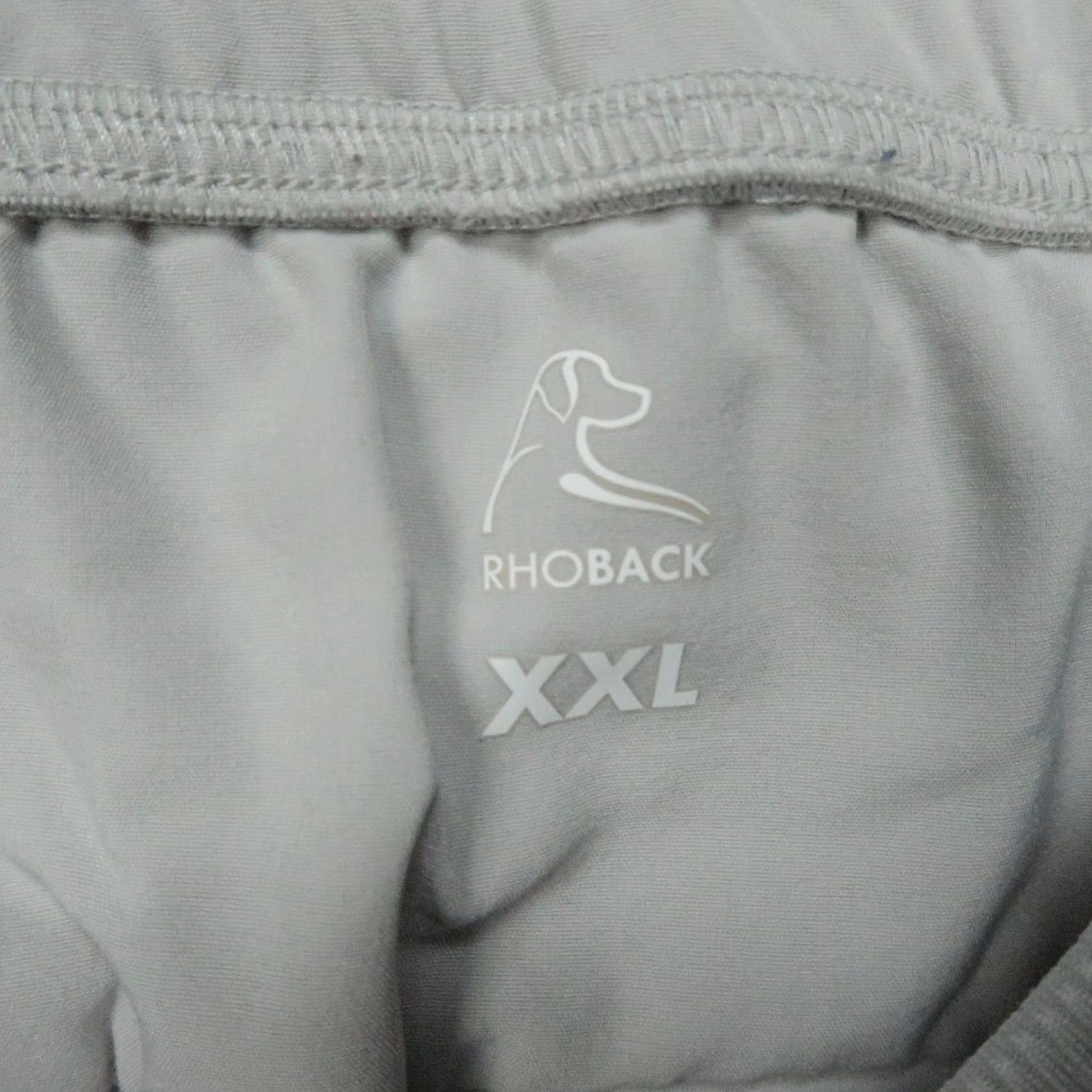 Delta Rhoback Pants Mens 2XL Gray Delta Performance Jogger Athletic Golf Stretch Tapered Inseam 31 in Size US 39 - 3 Thumbnail