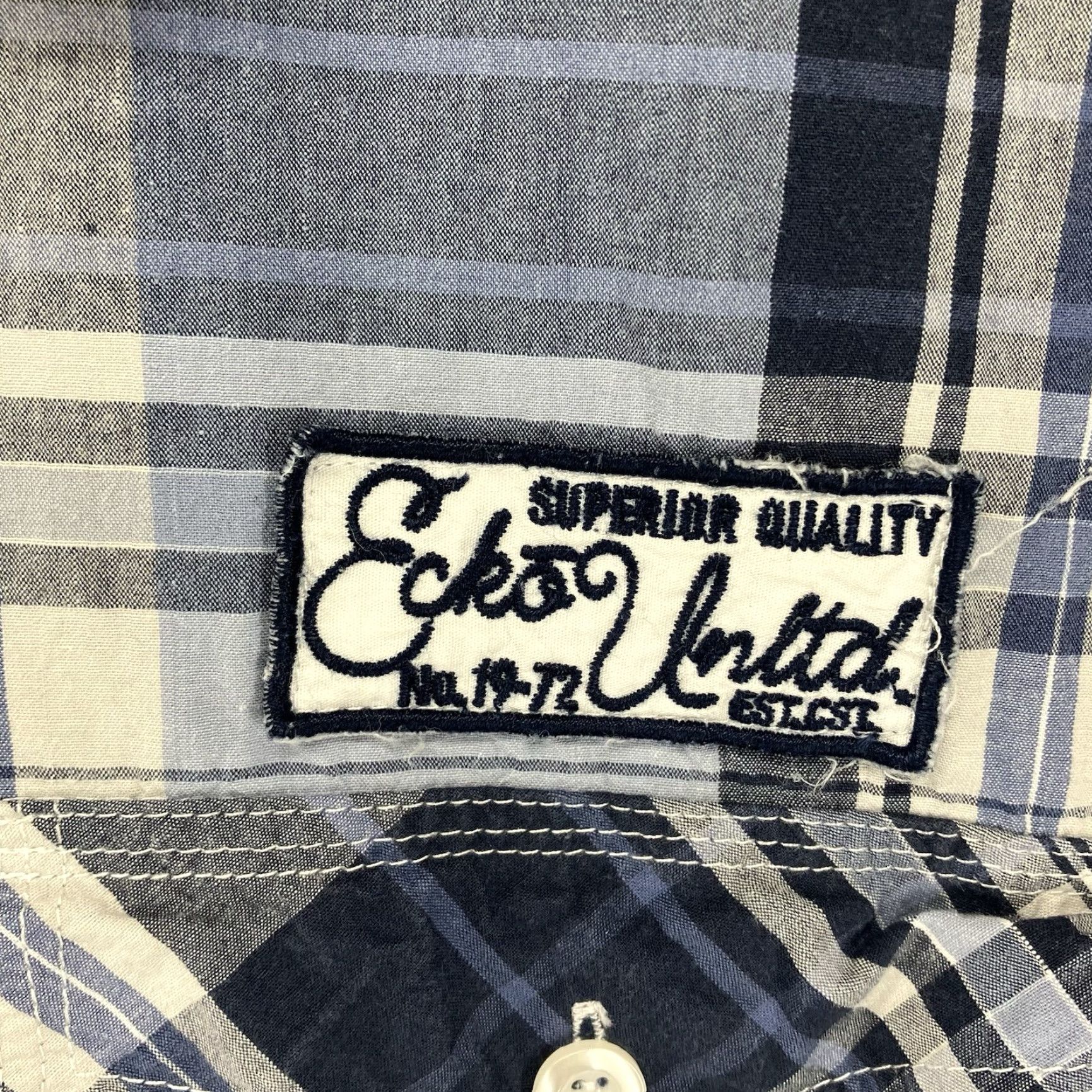 Ecko Unltd. VINTAGE Ecko Unltd Button Up Shirt Men’s 4XL Plaid Pocket Logo Casual Streetwear Lightweight Blue 90s Mens Size US XXL / EU 58 / 5 - 4 Thumbnail