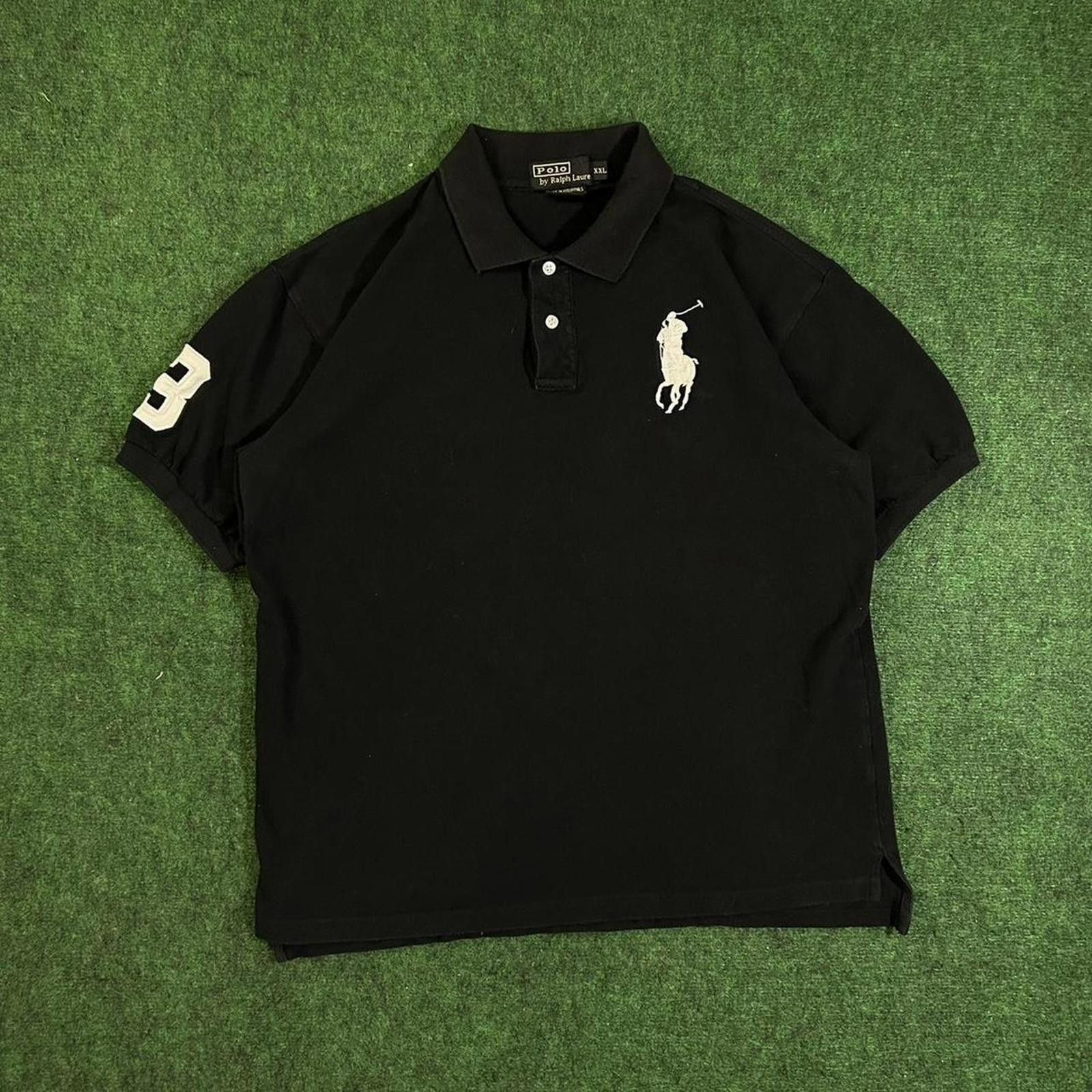 Polo Ralph Lauren Polo Ralph Lauren Big Horse Polo Shirt Black Size XXL Size US XXL / EU 58 / 5 - 2 Thumbnail
