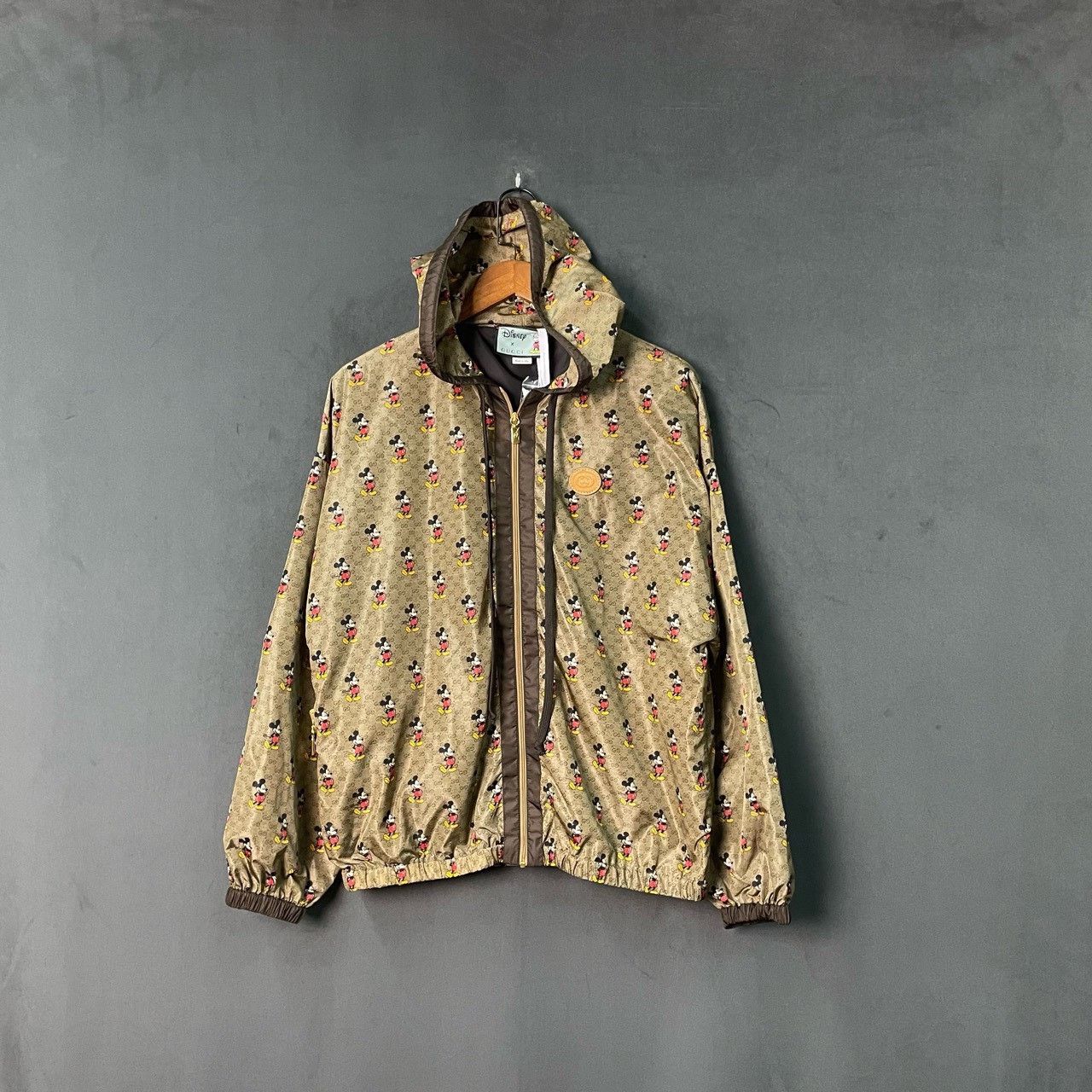 Gucci Gucci Brown Mickey full print windbreaker jacket 2501-Nexta Size US S / EU 44-46 / 1 - 1 Thumbnail