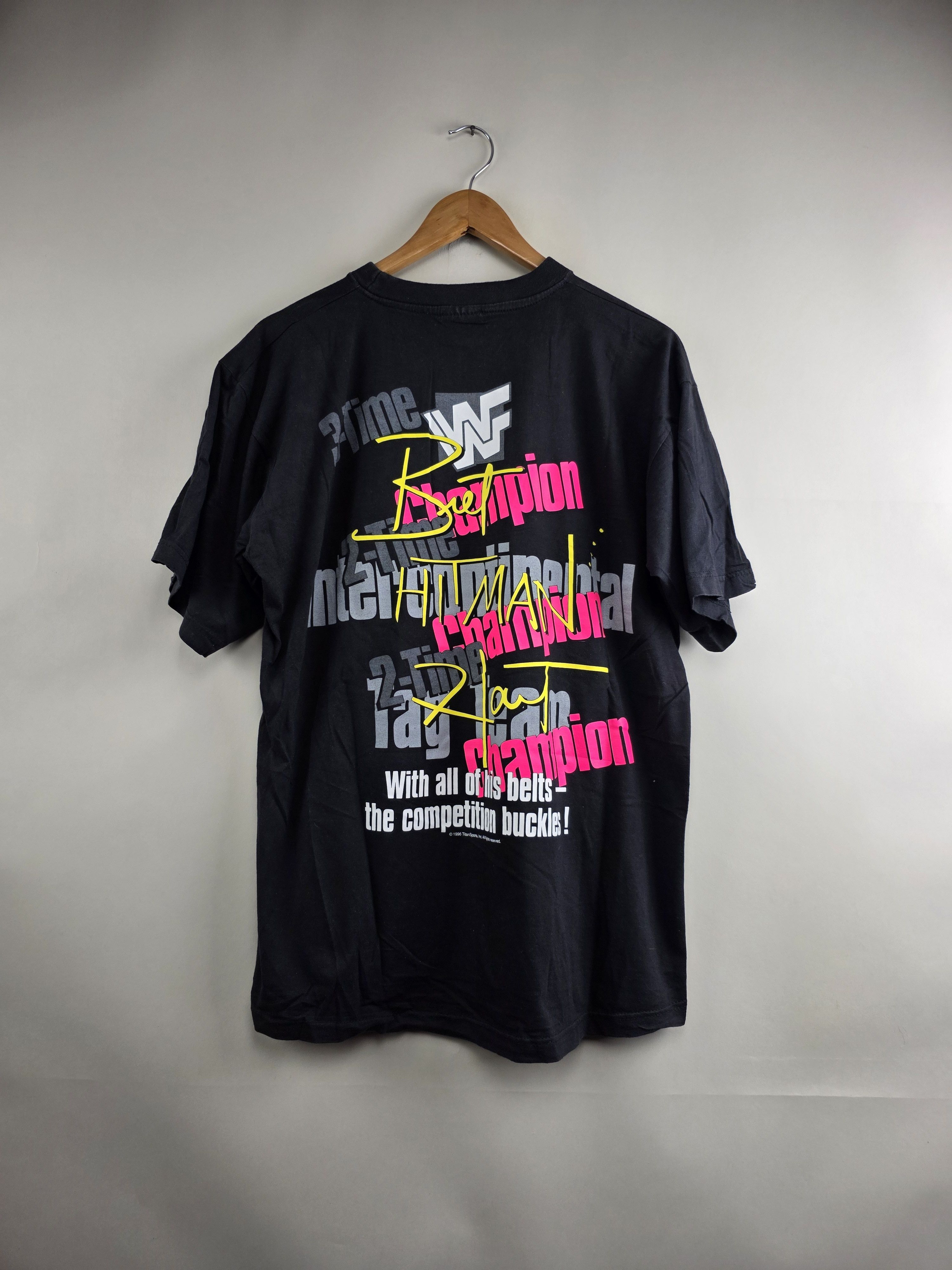 Vintage × WWE × WWF 1996 WWF Bret Hart The Best XL 23" 29" Size US XL / EU 56 / 4 - 5 Thumbnail