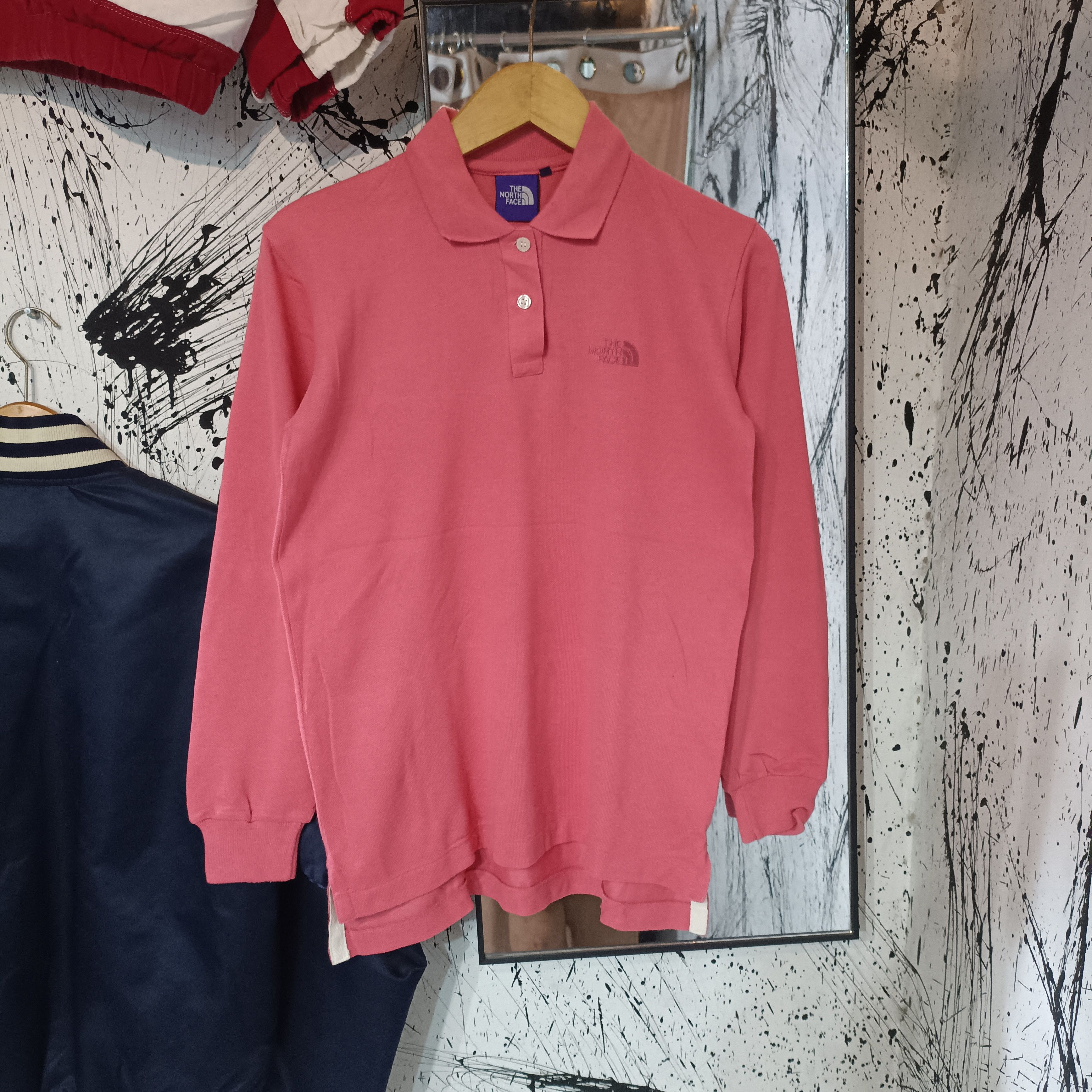 Pink Polo Shirt Long Sleeve Golf Outdoor Style