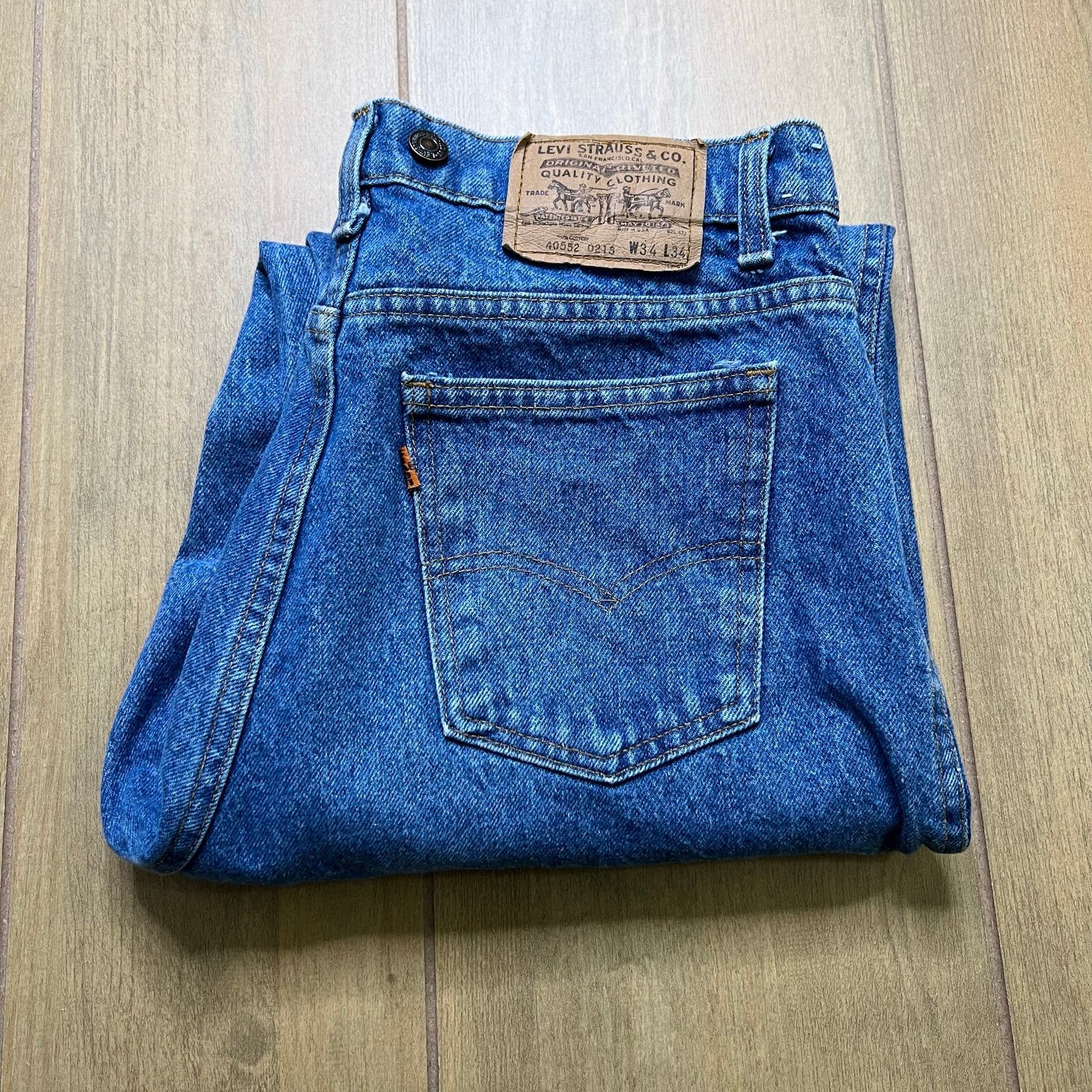 Levi's Vintage Levi’s 40552 Jeans W34 L34 USA Talon 42 Zipper 1980s Size US 34 / EU 50 - 2 Thumbnail