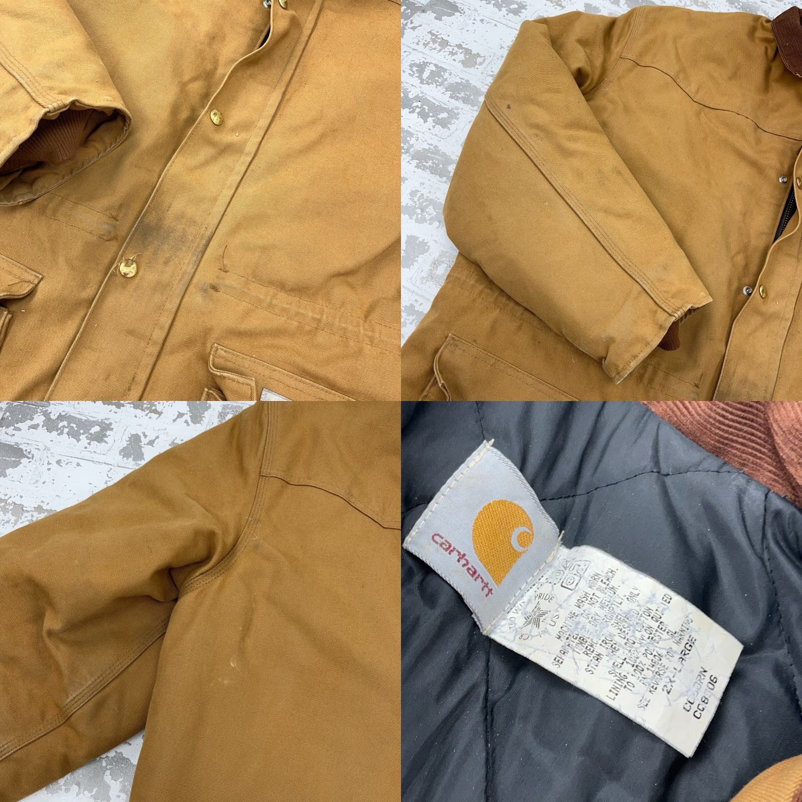 Carhartt VINTAGE Carhartt Jacket Men 2XL Brown Barn Chore Field Coat Distressed USA 80s Size US XXL / EU 58 / 5 - 8 Thumbnail
