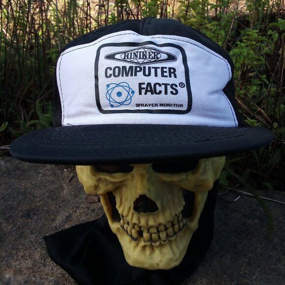 Vintage DS Vintage Hiniker Computer Facts Snap Back Trucker Hat Cap Size ONE SIZE - 1 Thumbnail