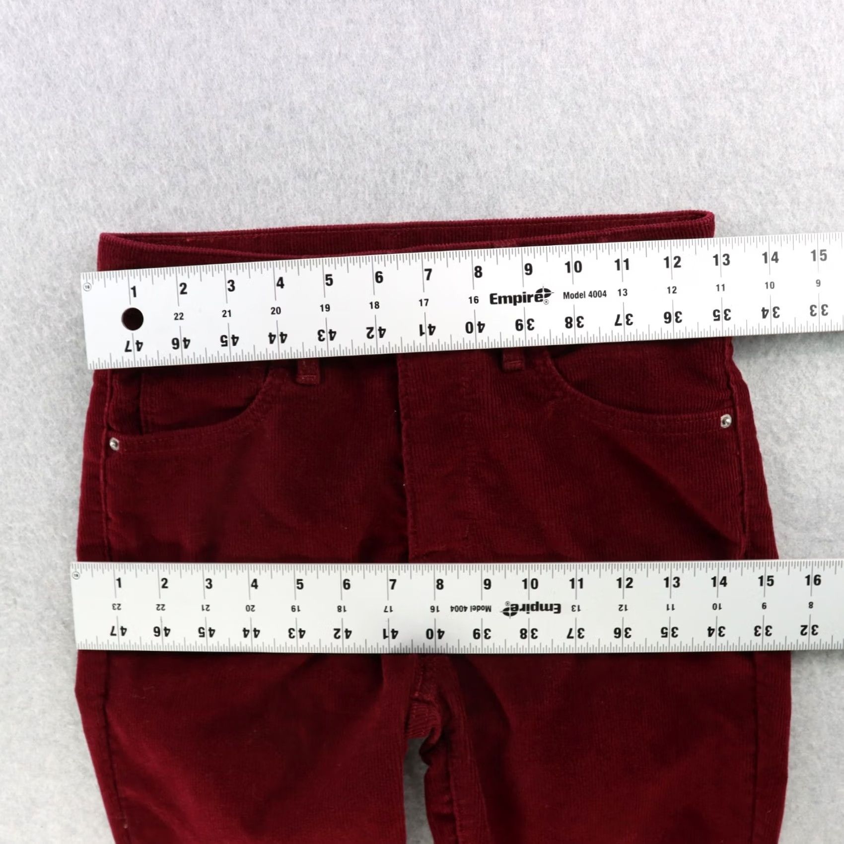 Levi's Levis 721 Skinny Jeans Women Size 26 High Rise Corduroy Burgundy Zipper Size 26" / US 2 / IT 38 - 4 Thumbnail