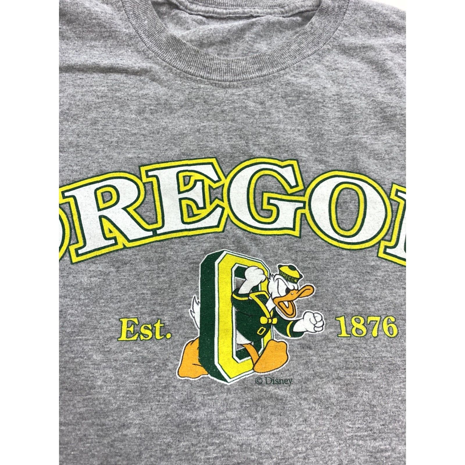 Vintage VINTAGE Oregon Ducks T Shirt Men’s Small Gray Donald Duck Size US S / EU 44-46 / 1 - 3 Thumbnail