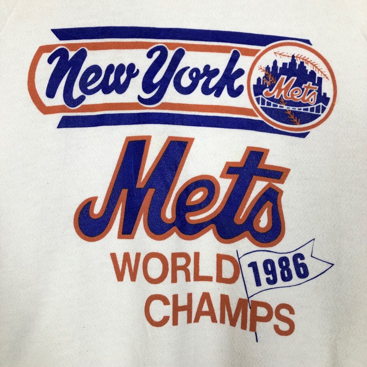 MLB Vintage 80s MLB New York Mets Crewneck Sweatshirt Big Logo Size US S / EU 44-46 / 1 - 6 Thumbnail