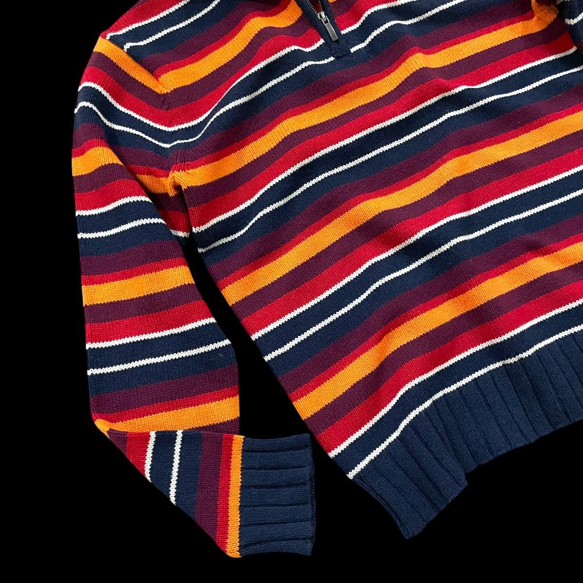 Tommy Hilfiger Tommy Hilfiger Half Zip Multi-border Wool Thick Size US L / EU 52-54 / 3 - 3 Thumbnail