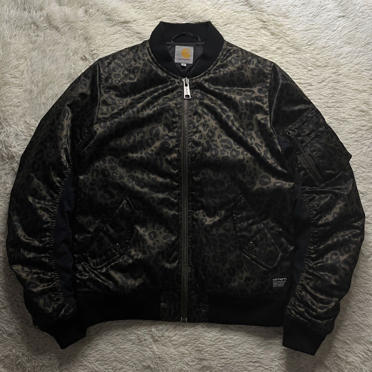Carhartt Wip Rare Carhartt Ashton Blouson Leopard Bomber Jacket Size US S / EU 44-46 / 1 - 1 Thumbnail
